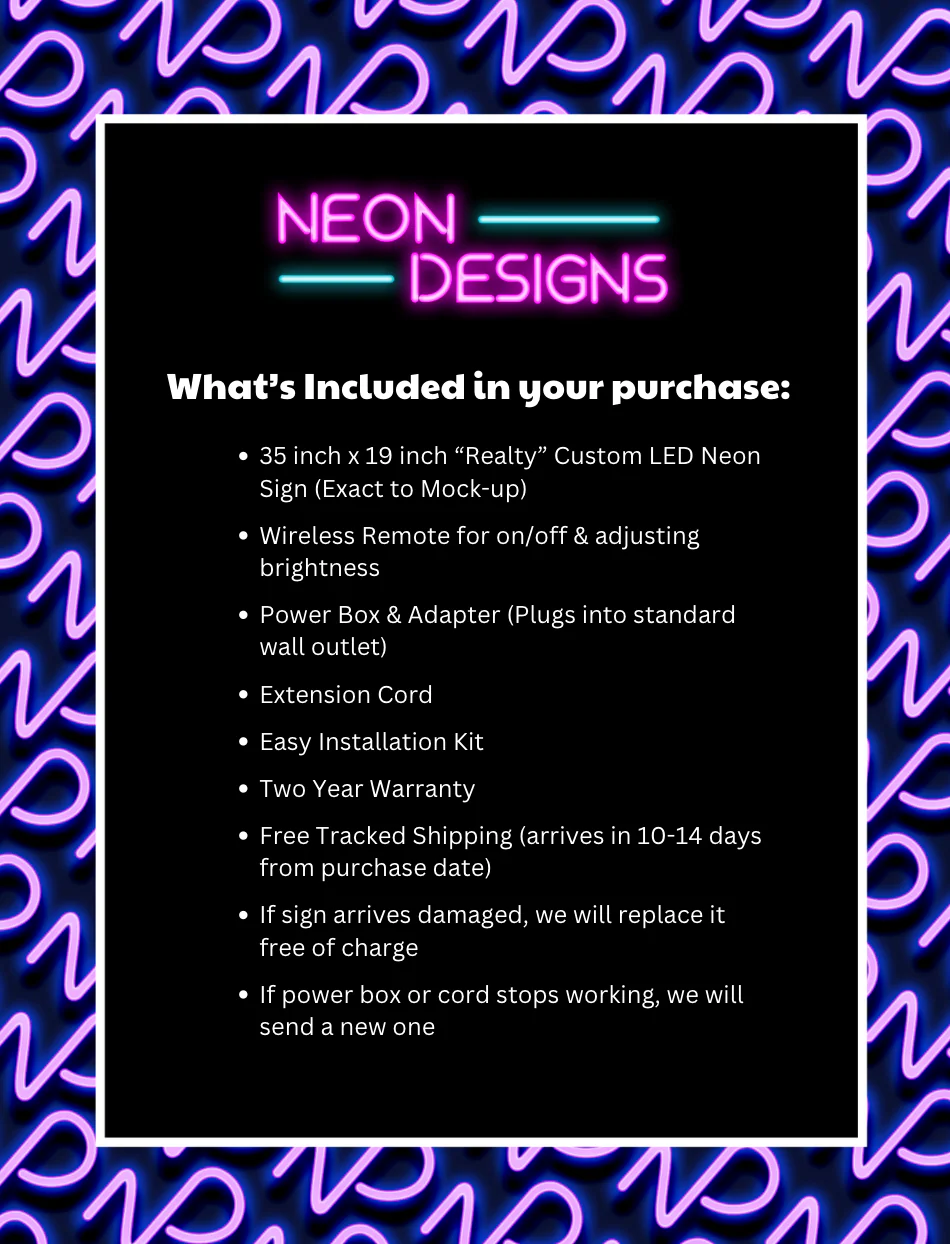 REALTY - Premium Neon Artwork - Image 2