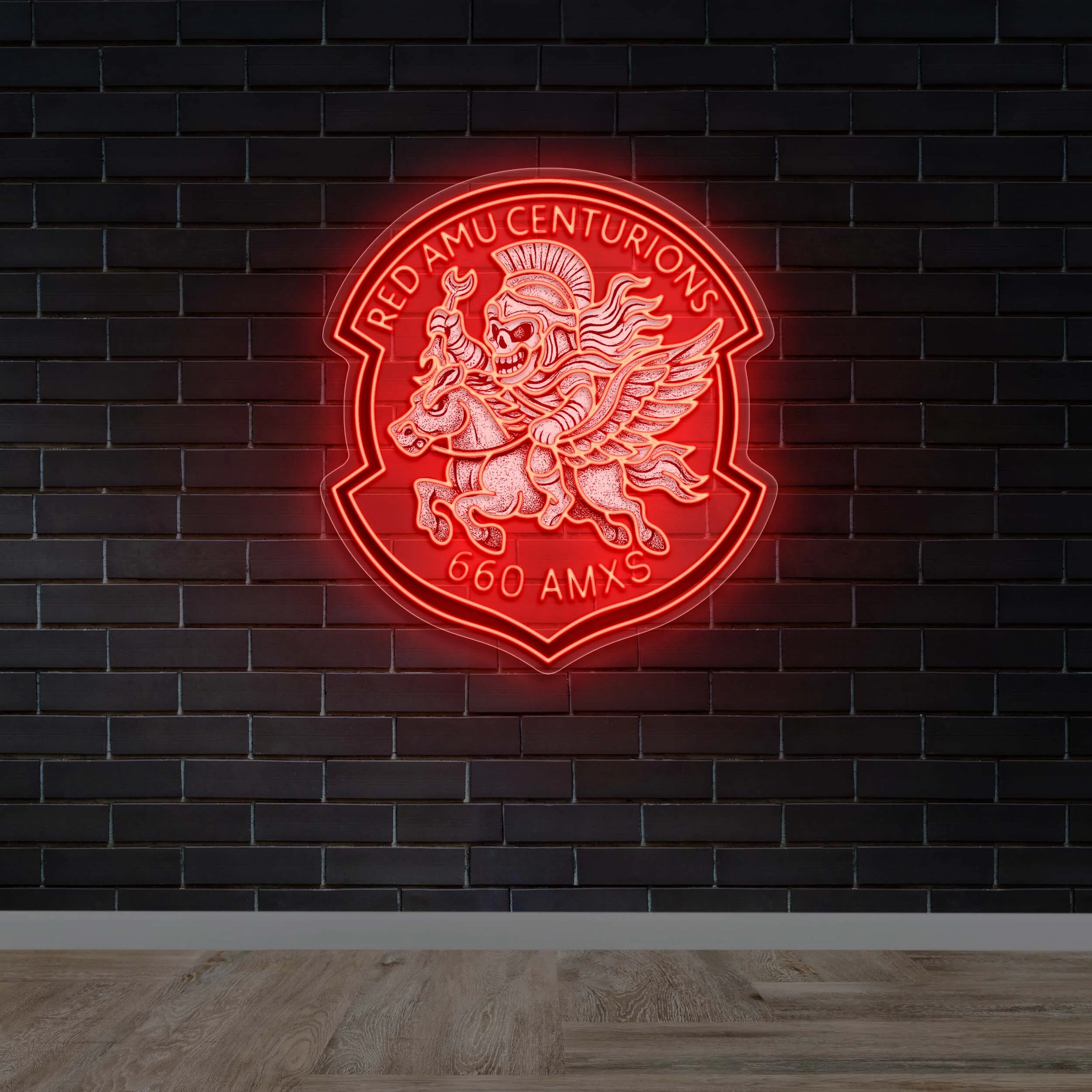 RED AMU CENTARIONS - Premium Neon Artwork