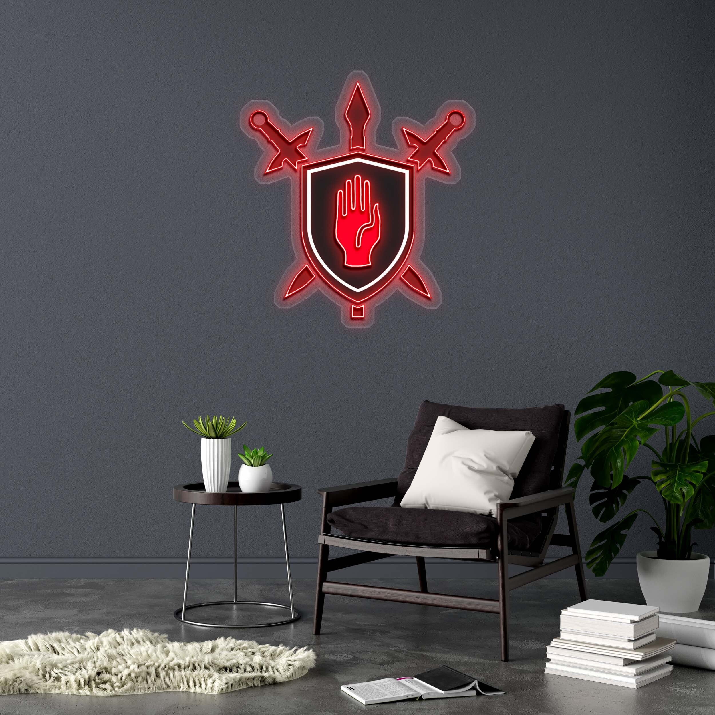 RED HAND BREWING logo - Premium Neon Artwork