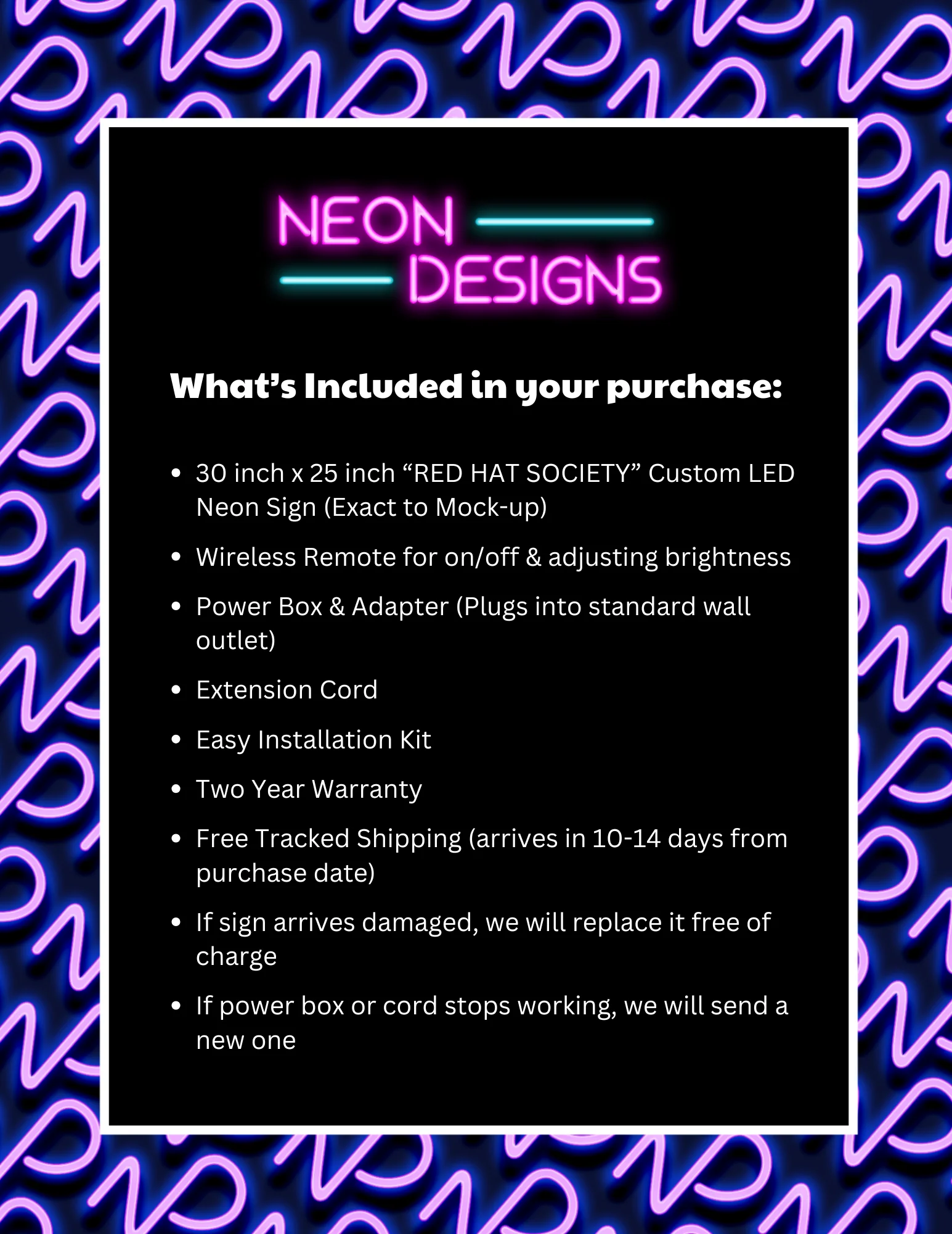 RED HAT SOCIETY - Premium Neon Artwork - Image 2