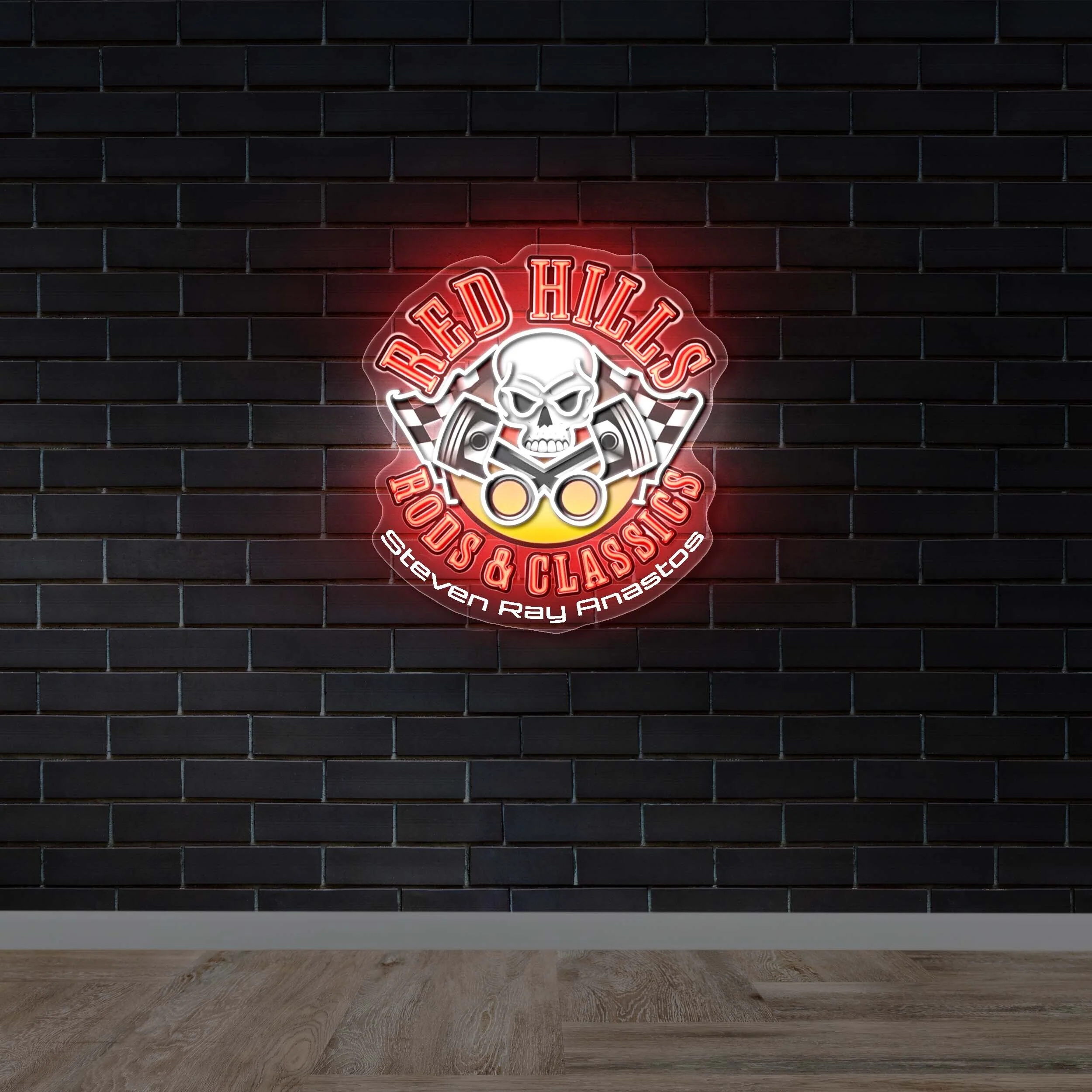 RED HILLS RODS & CLASSICS - Premium Neon Artwork