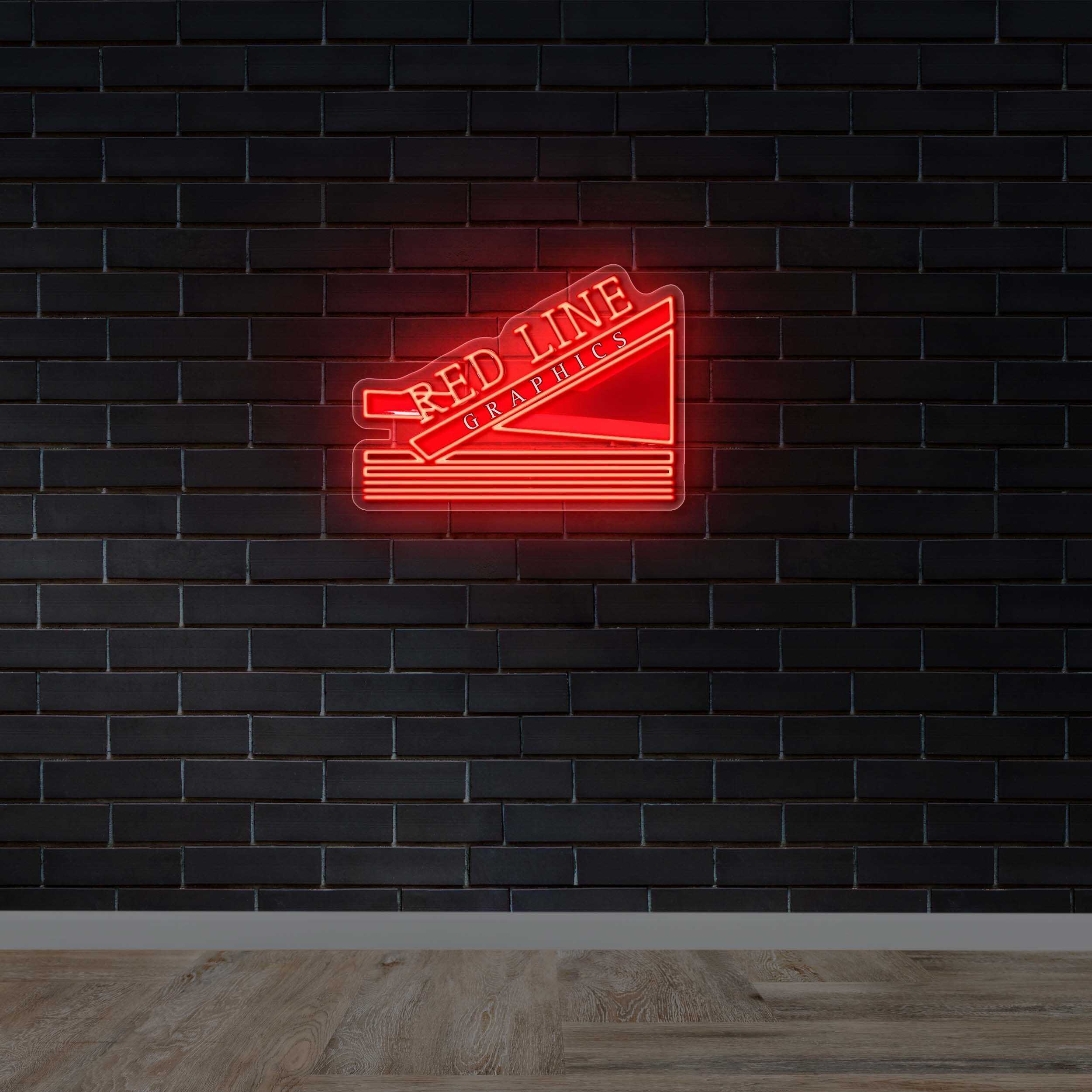 Red line Graphics - Premium Neon Artwork