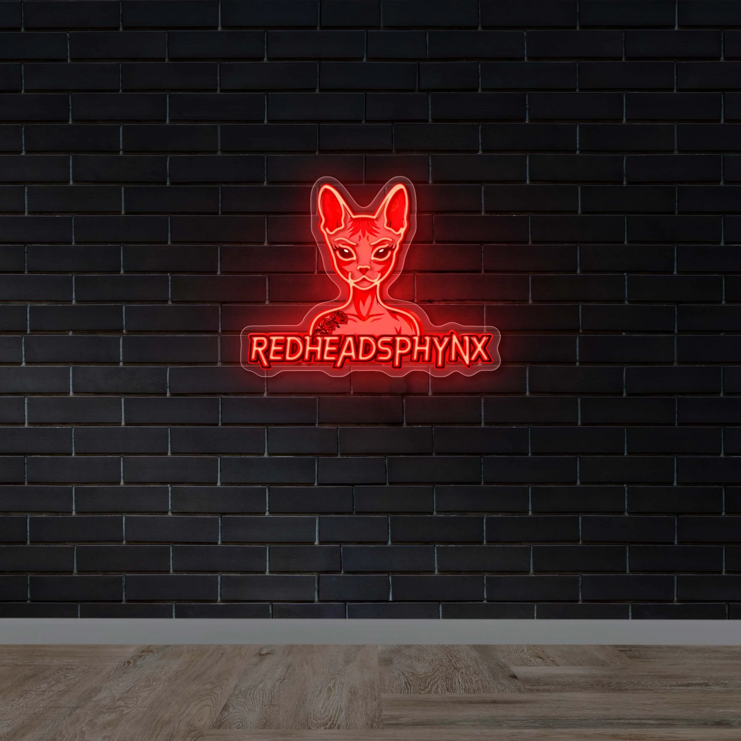REDHEADSPHYNX - Premium Neon Artwork