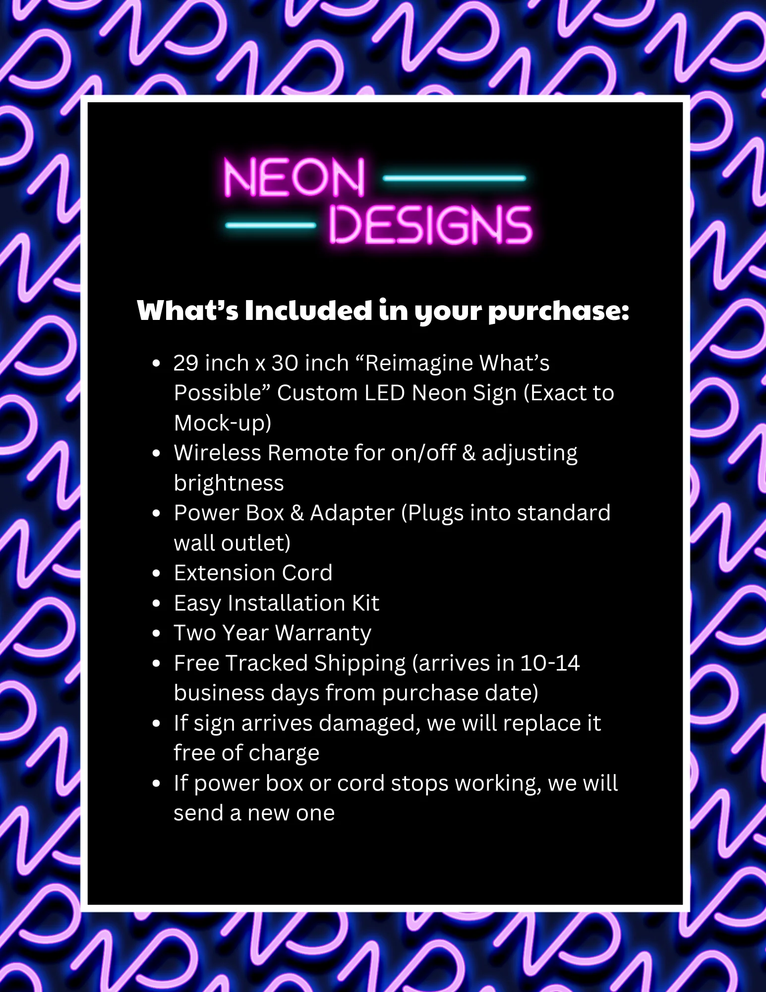 Reimagine What’s Possible - Premium Neon Artwork - Image 2