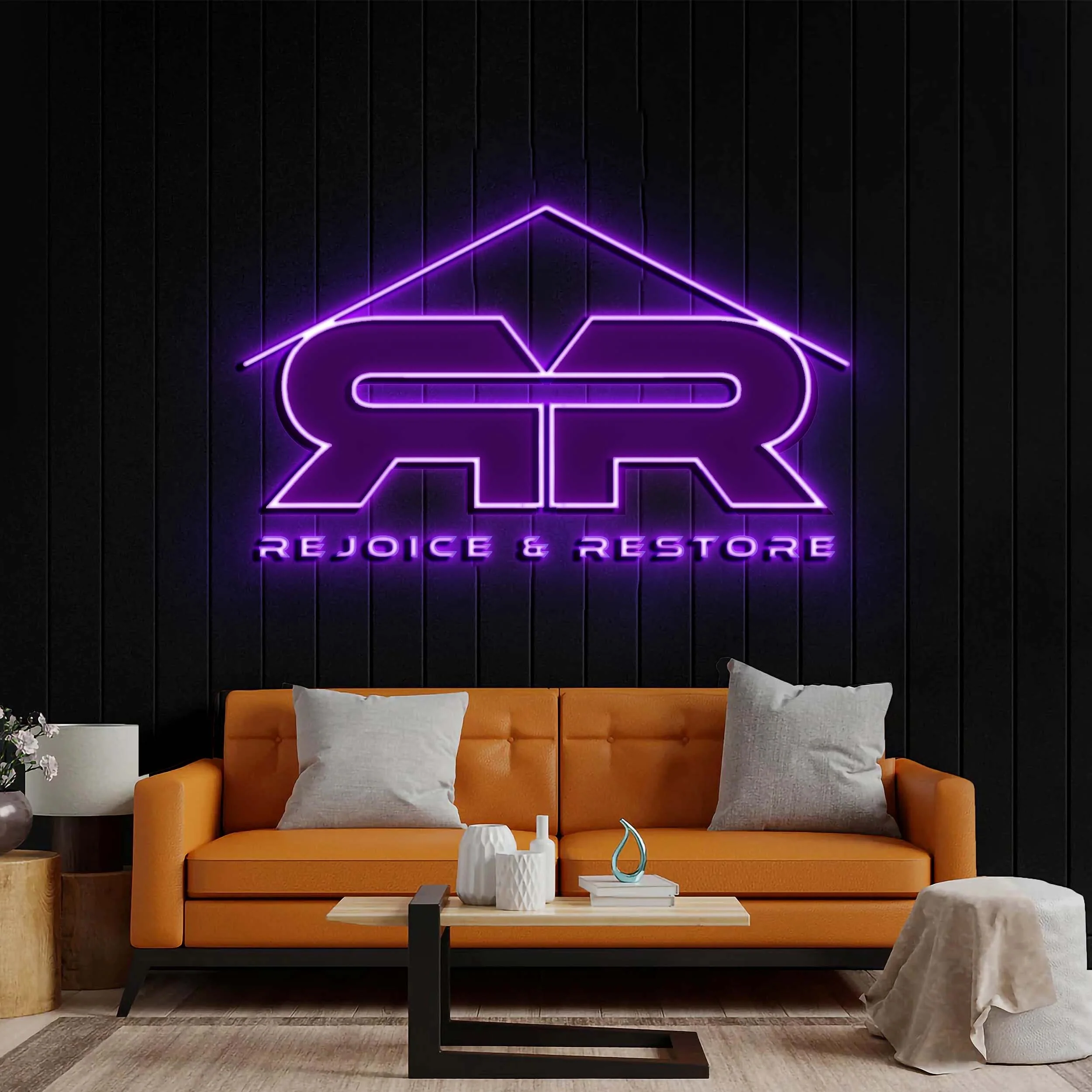 REJOICE & RESTORE - Premium Neon Artwork