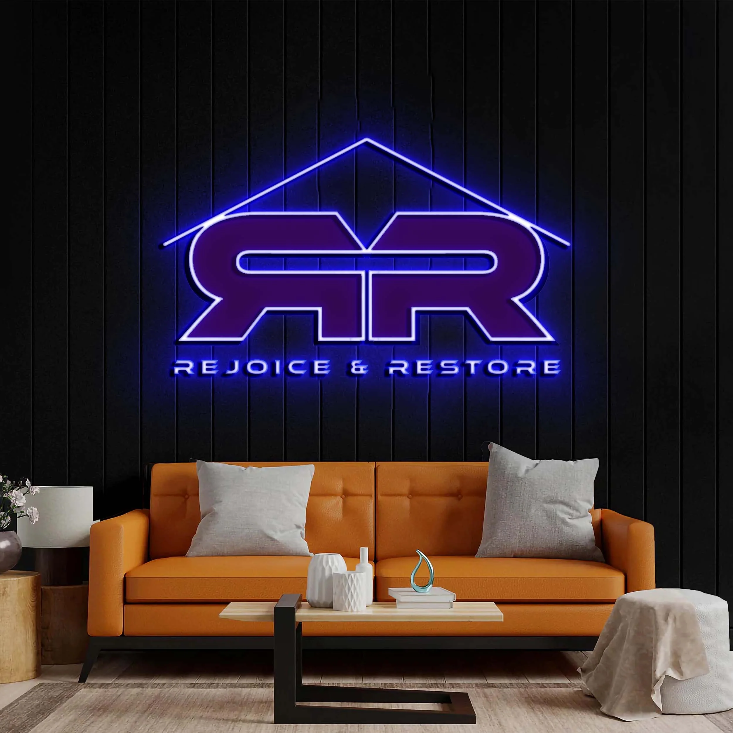 REJOICE & RESTORE - Premium Neon Artwork - Image 3