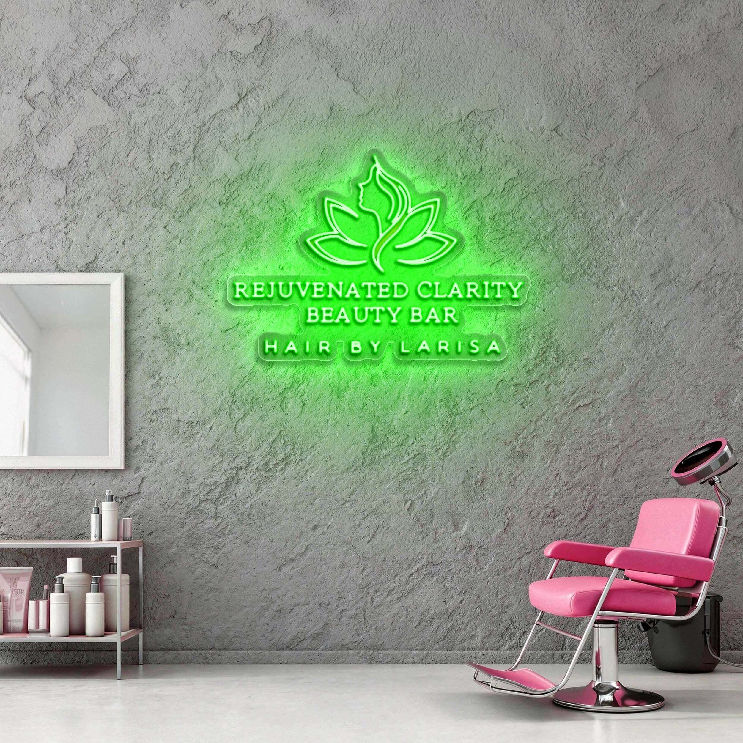 Rejuvenated Clarity Beauty Bar - Premium Neon Artwork