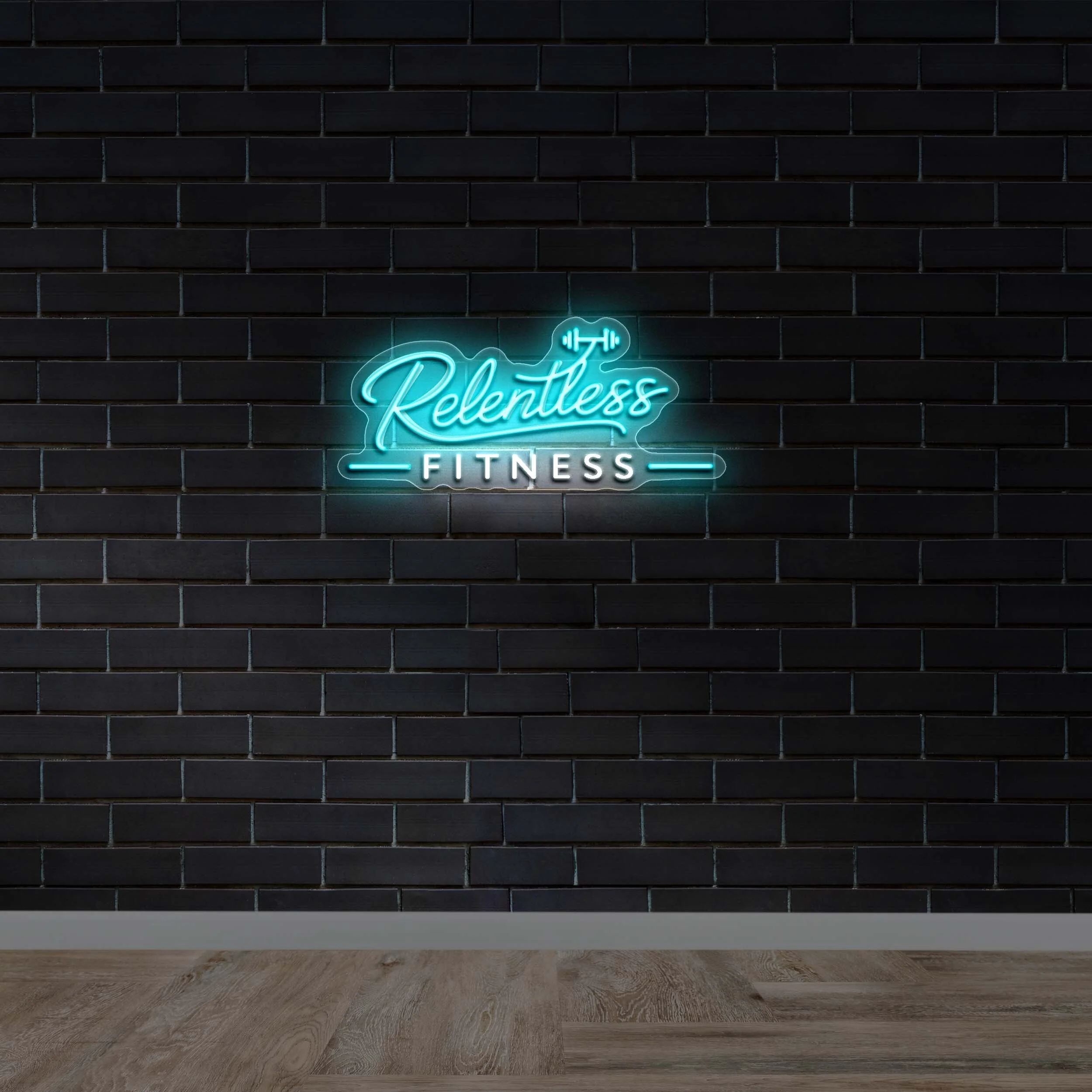 Relentless Fitness - Premium Neon Artwork
