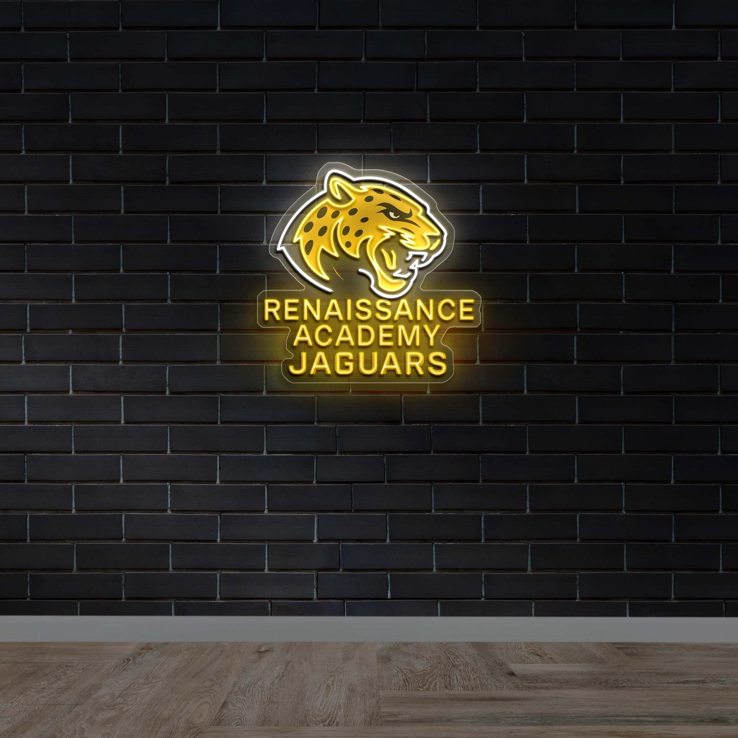RENAISSANCE ACADEMY JAGUARS - Premium Neon Artwork