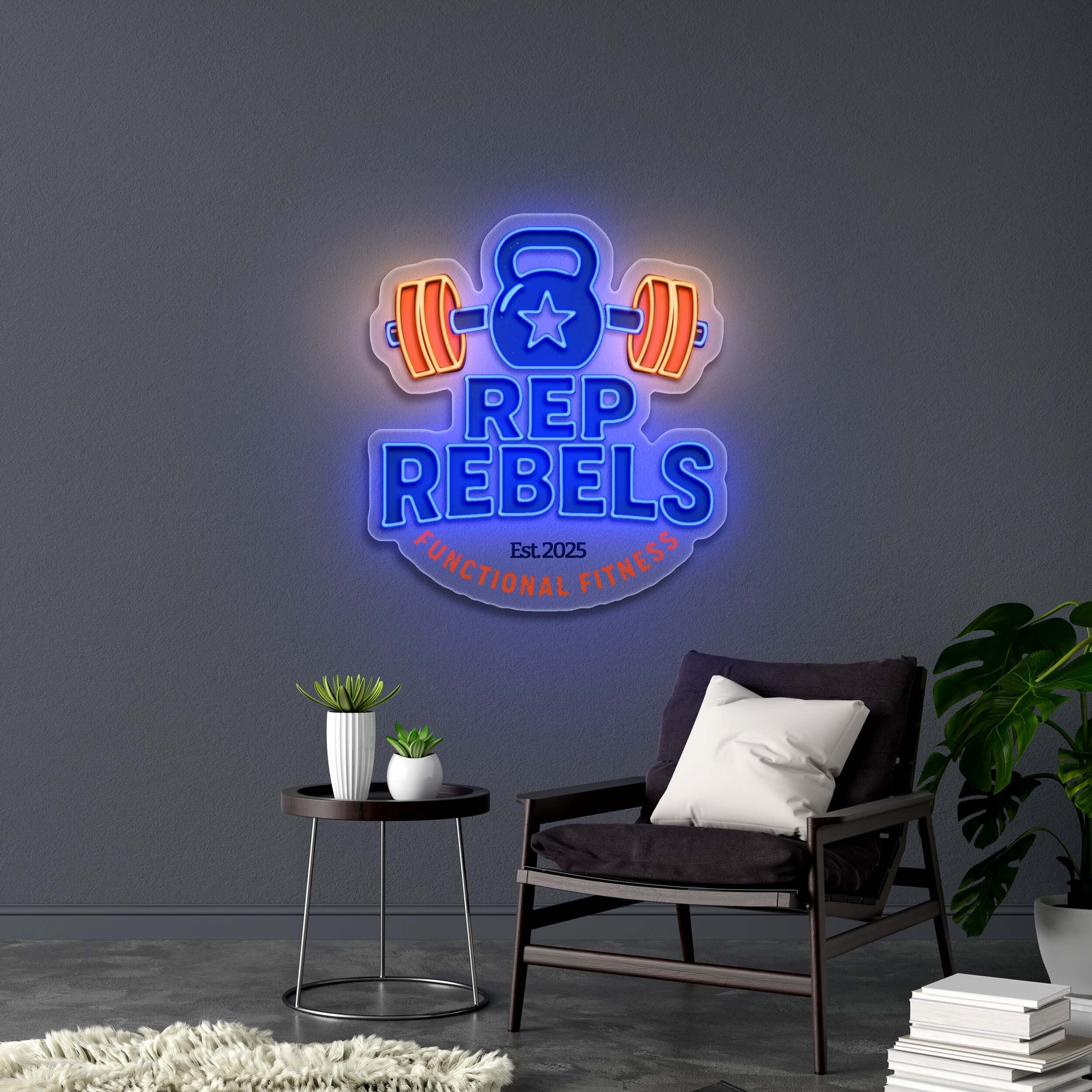 REP REBELS - Premium Neon Artwork
