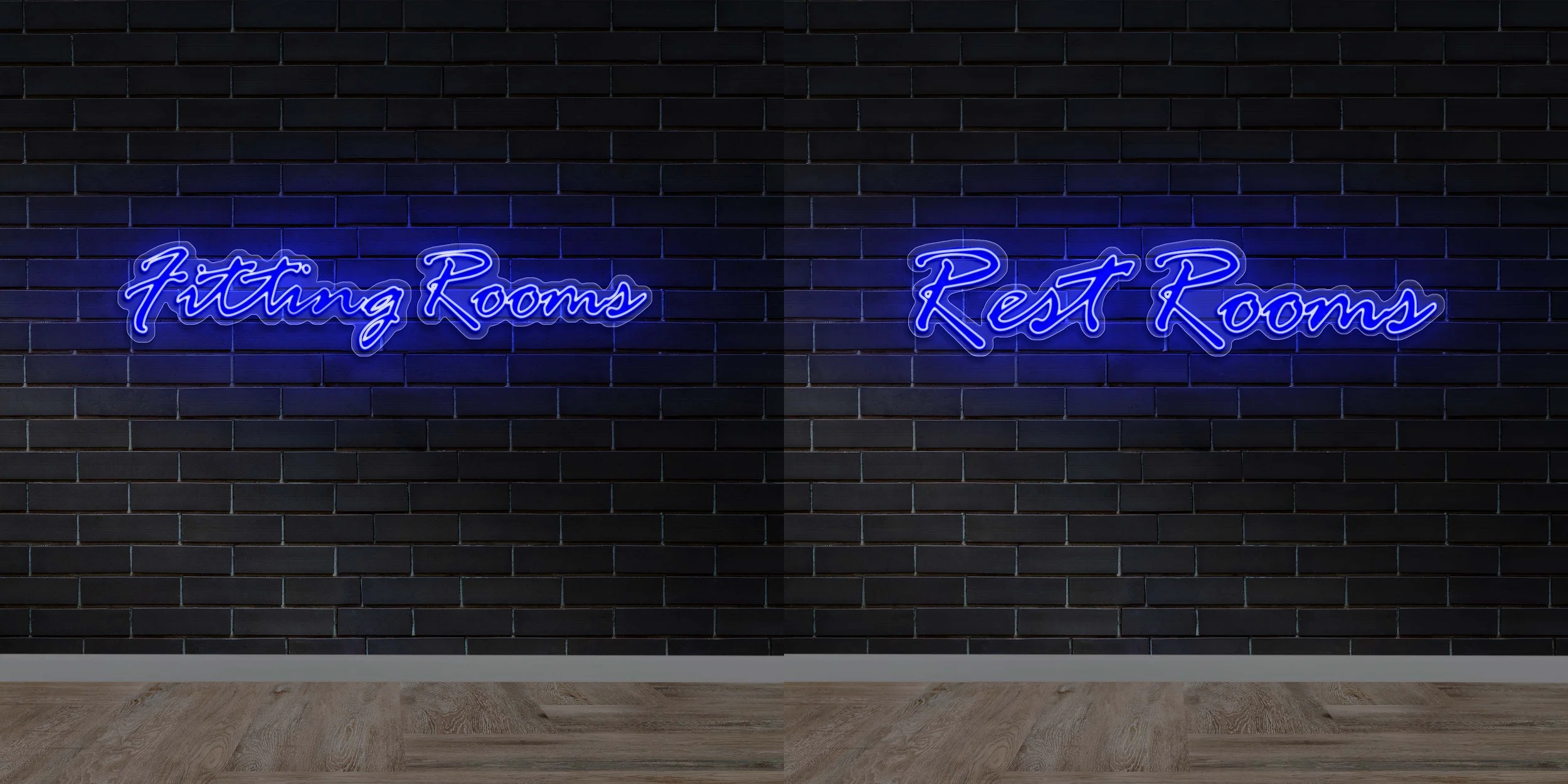 Rest Rooms/Fitting Rooms (Combined Quote) - Premium Neon Artwork