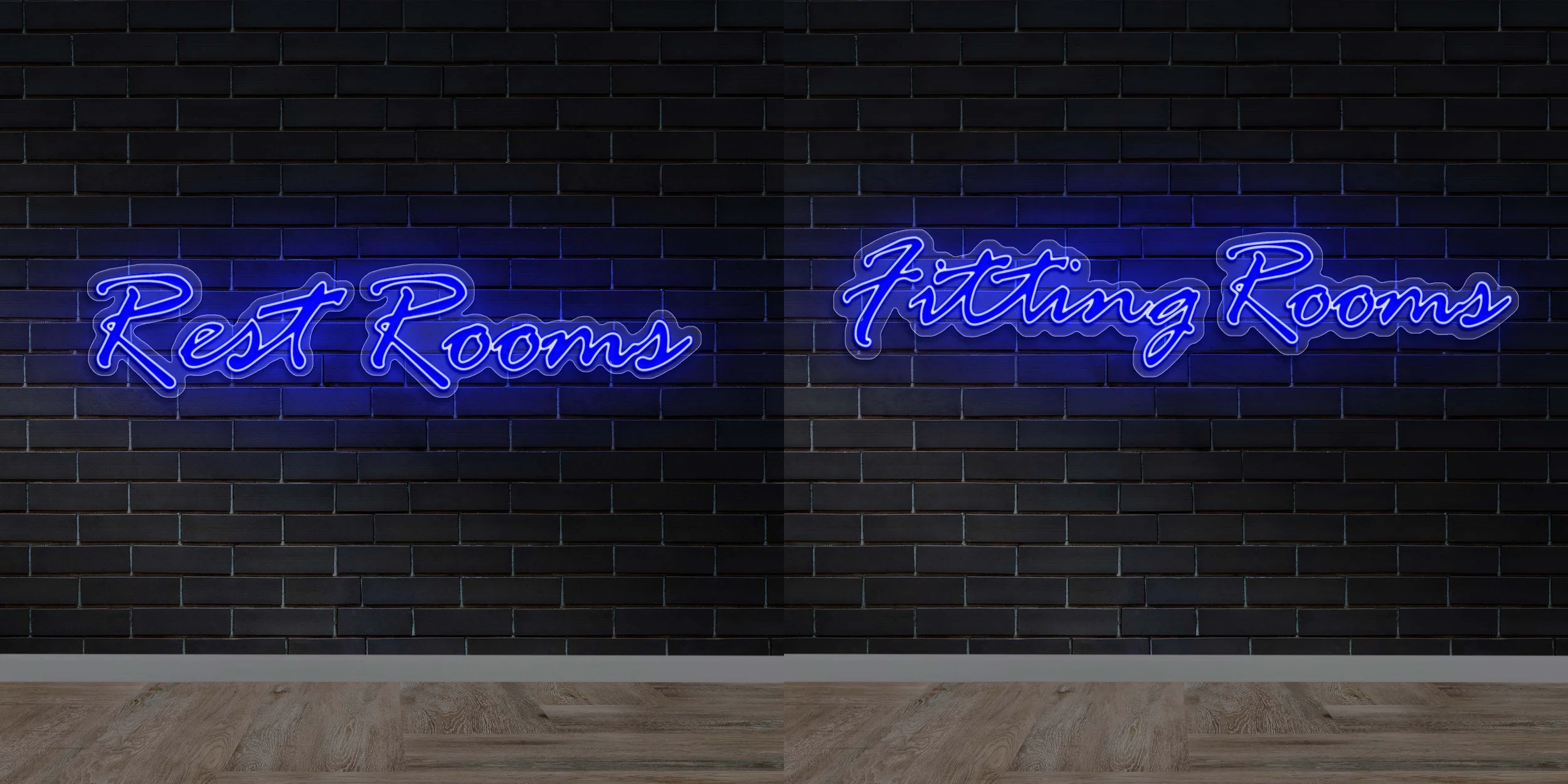 Rest Rooms/Fitting Rooms (Combined Quote) - Premium Neon Artwork - Image 2