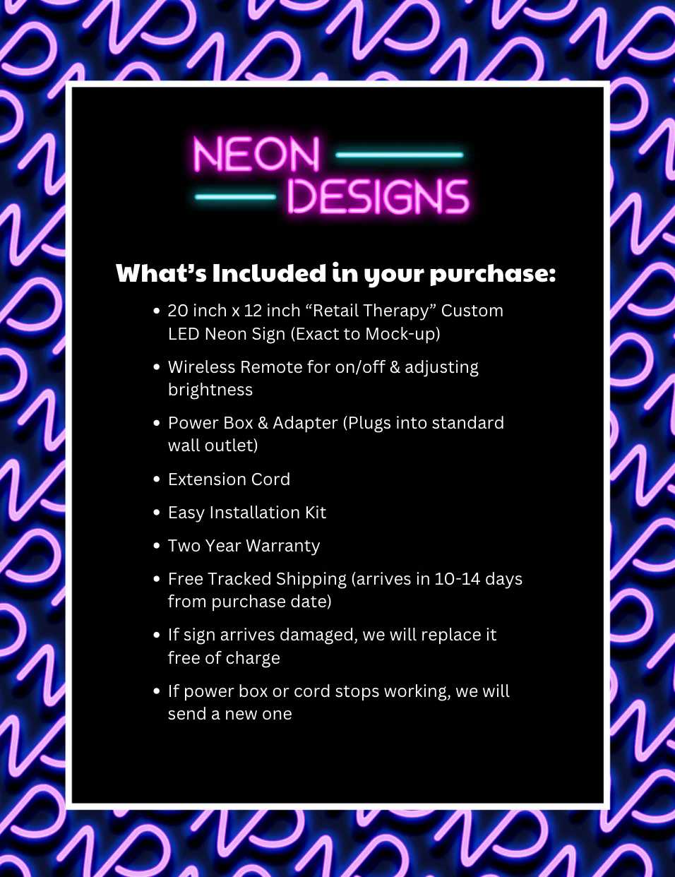 Retail Therapy - Premium Neon Artwork - Image 2