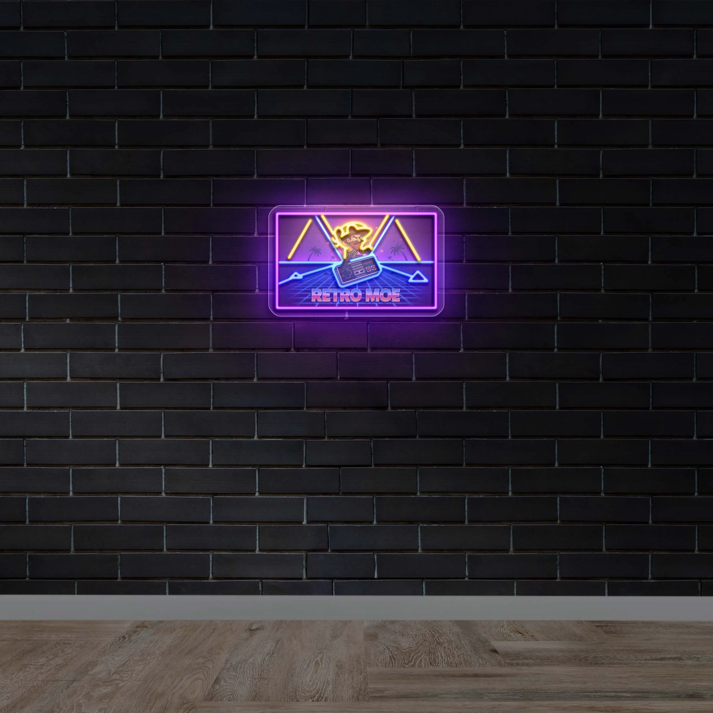 Retro Moe - Premium Neon Artwork