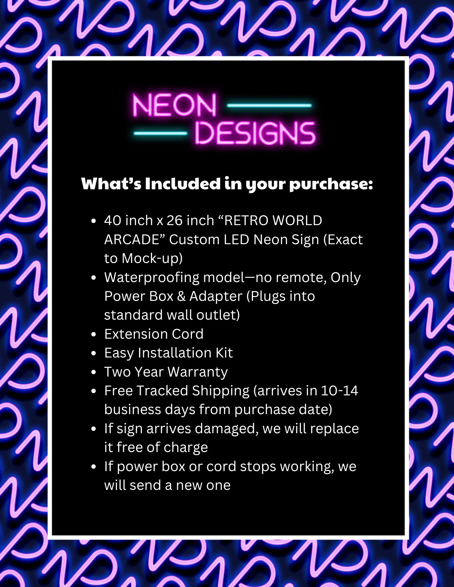 RETRO WORLD ARCADE - Premium Neon Artwork - Image 2