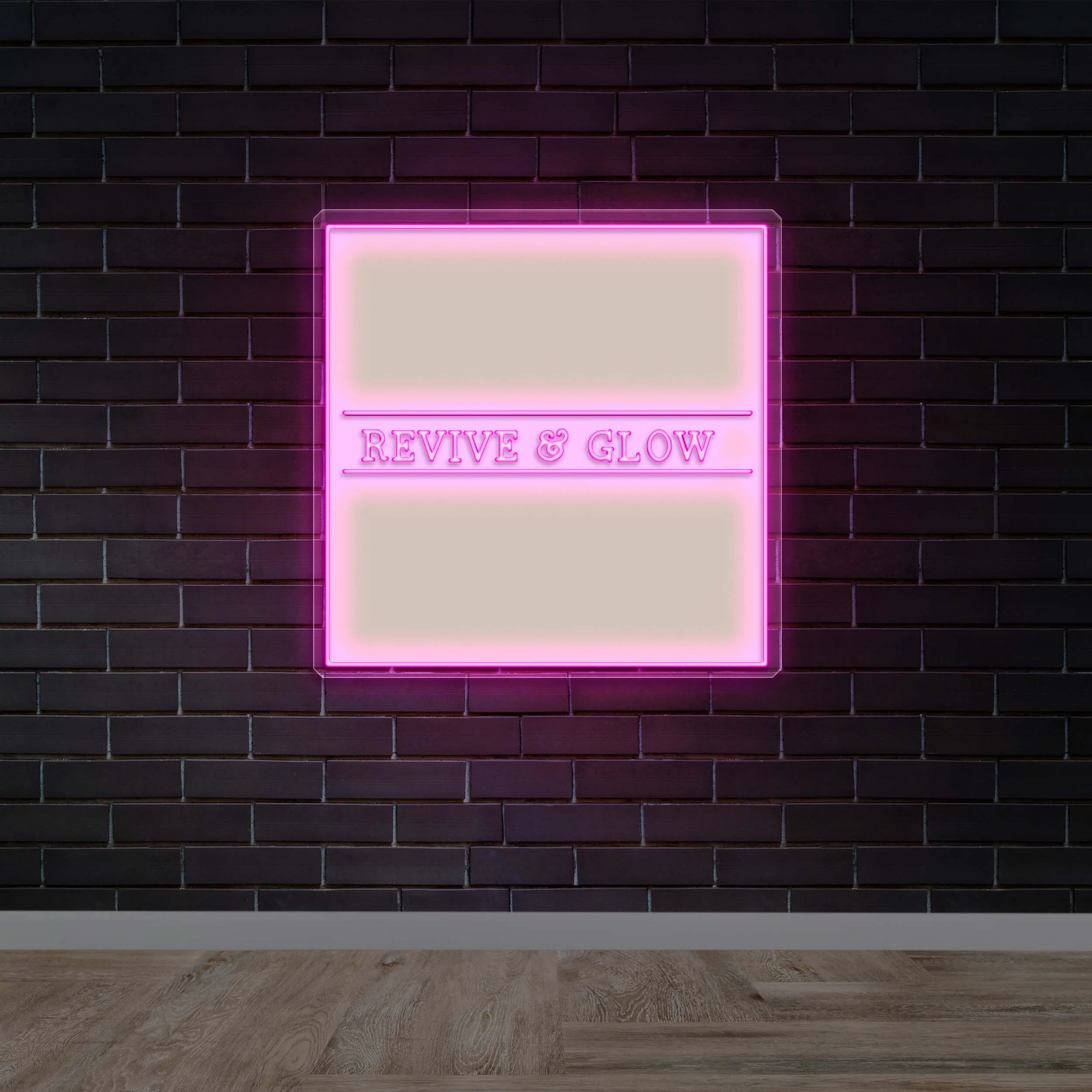 Revive & Glow - Premium Neon Artwork
