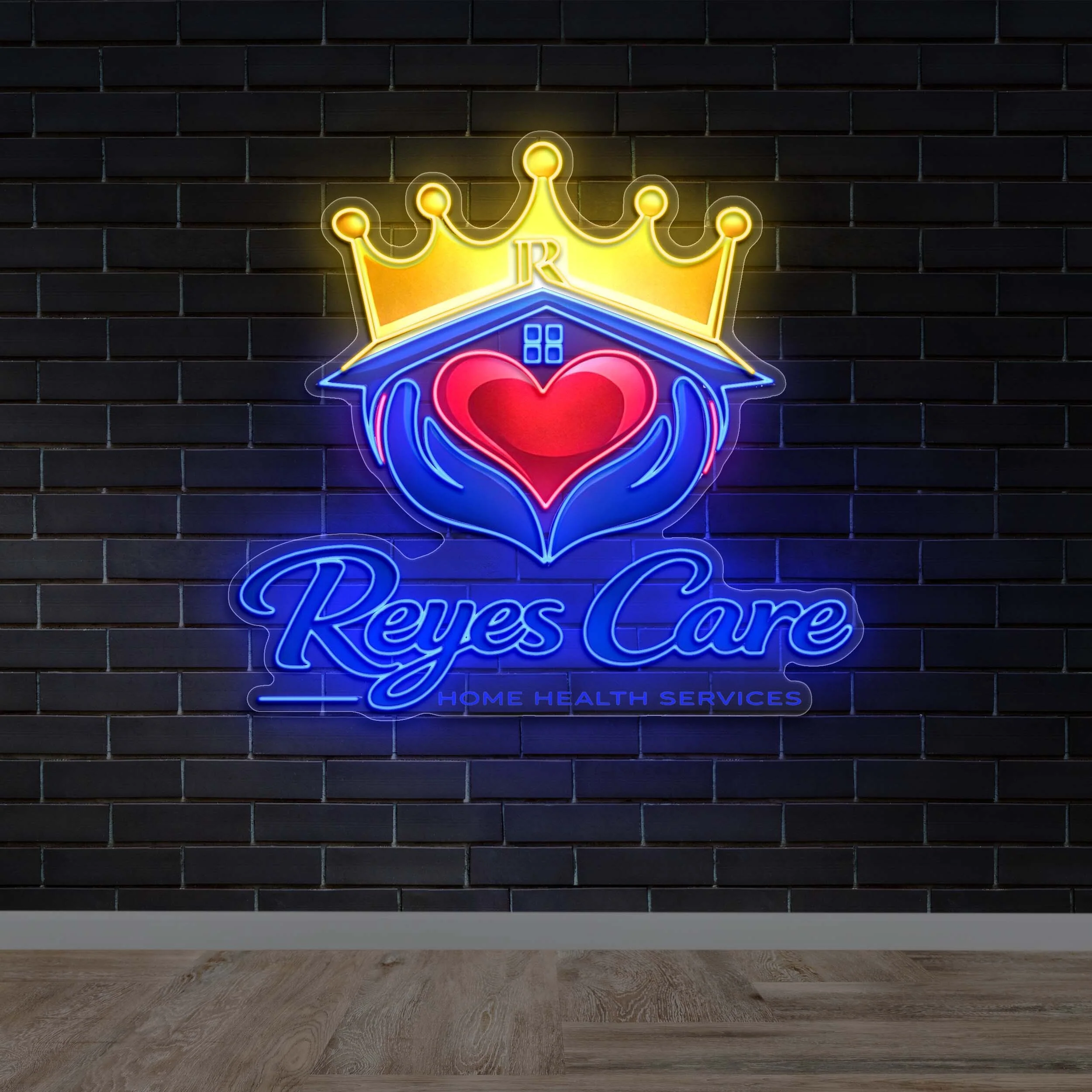 Reyes Care - Premium Neon Artwork