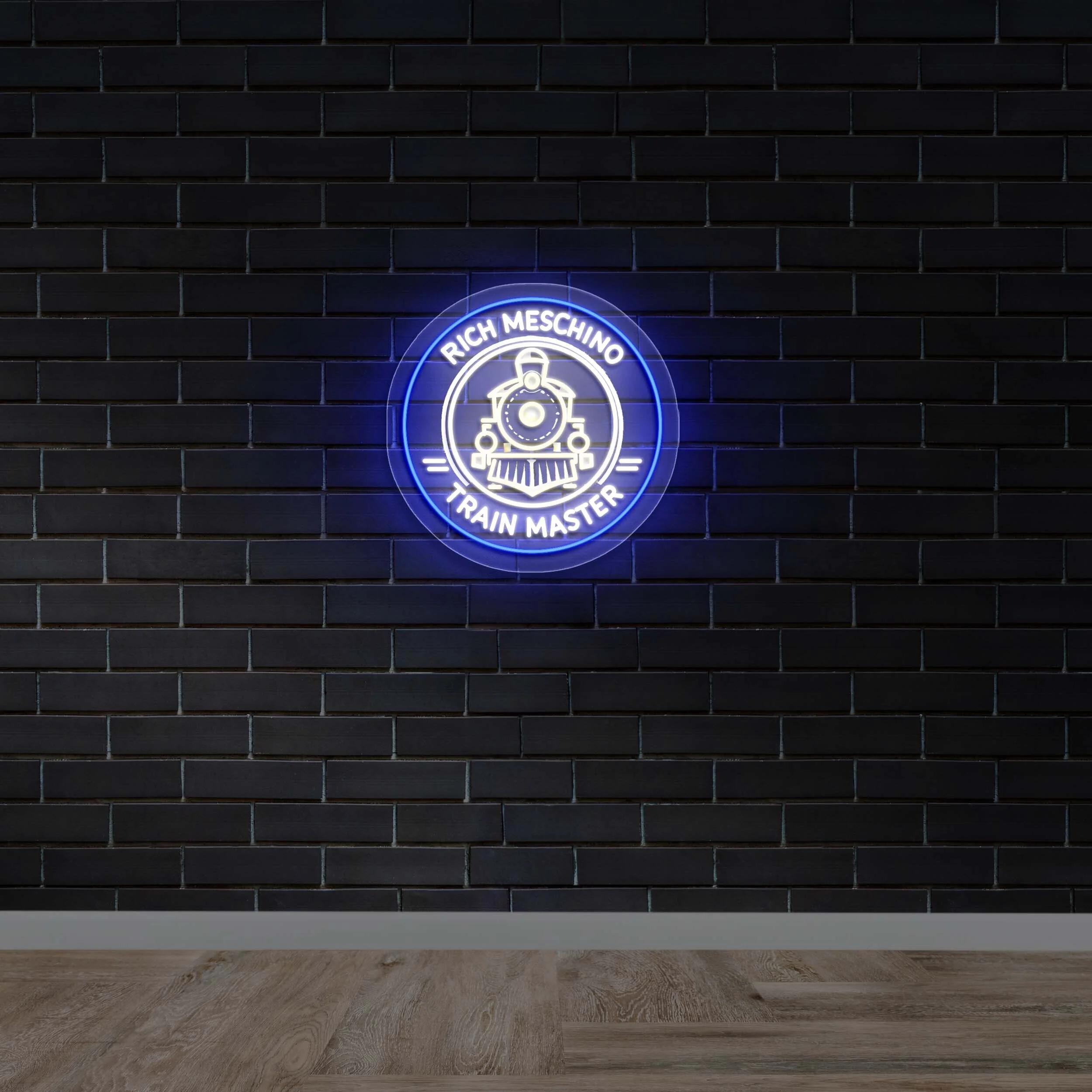 Rich Meschino Train Master – Premium Neon Artwork