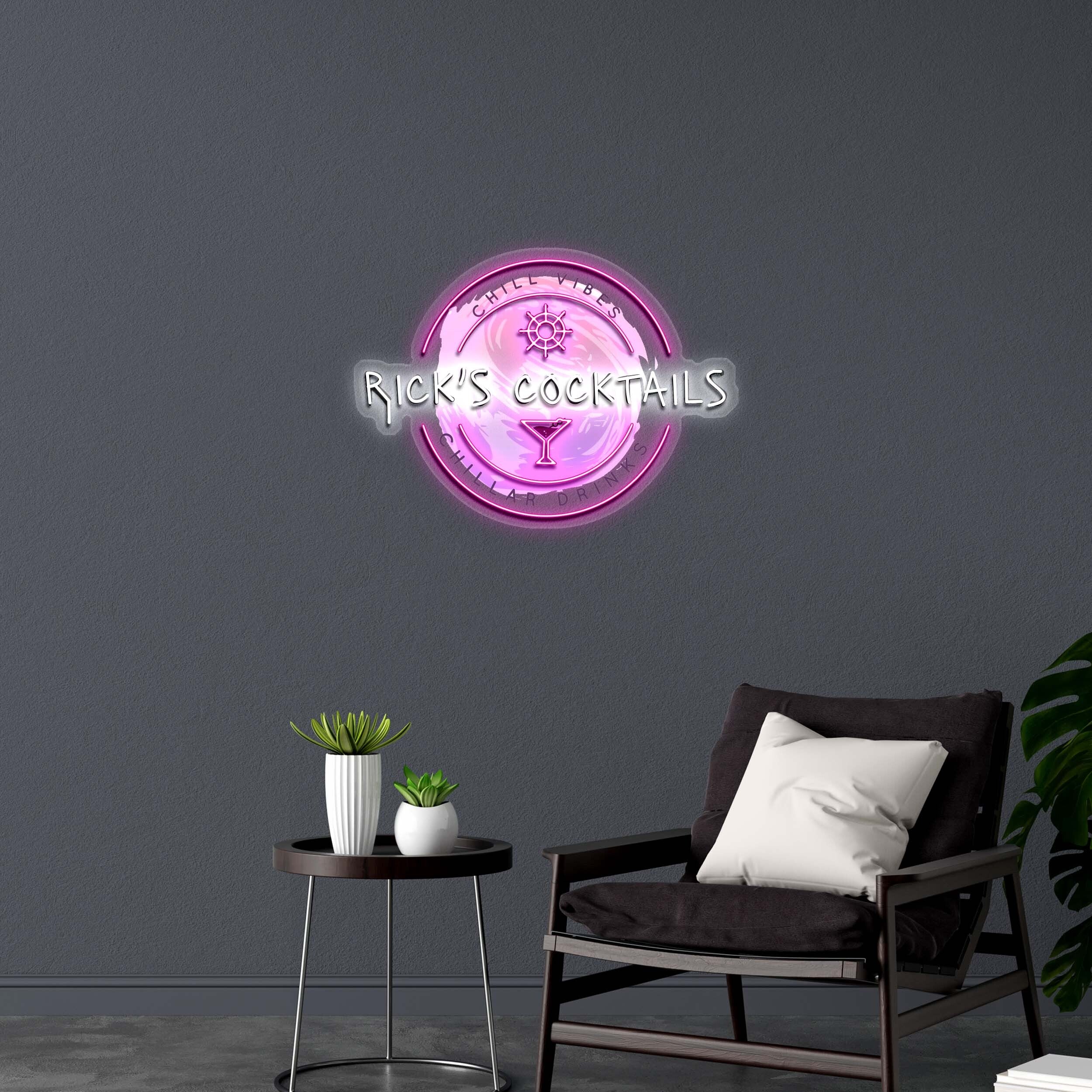 RICK'S COCKTAILS - Premium Neon Artwork