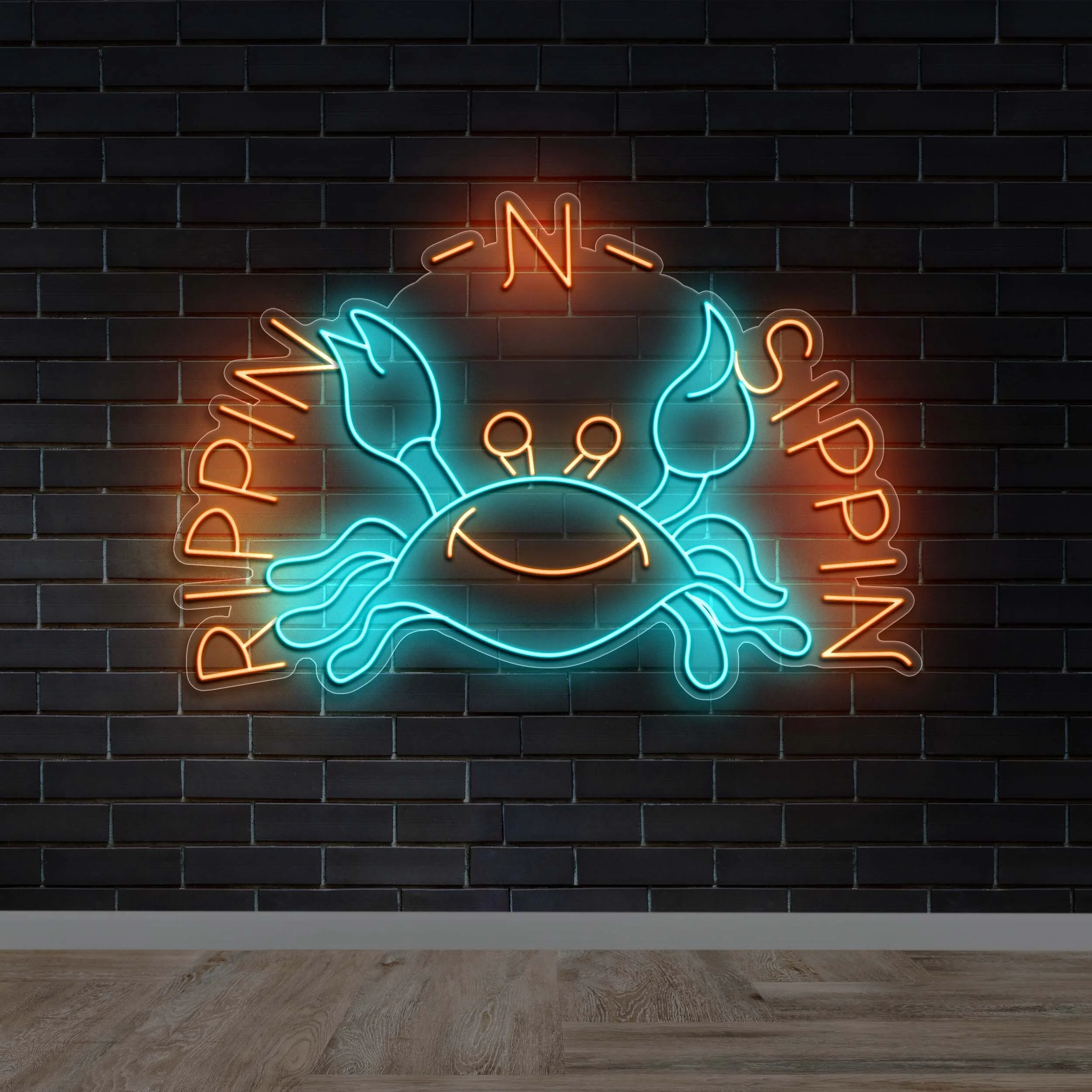 Rippin N Sippin - Premium Neon Artwork