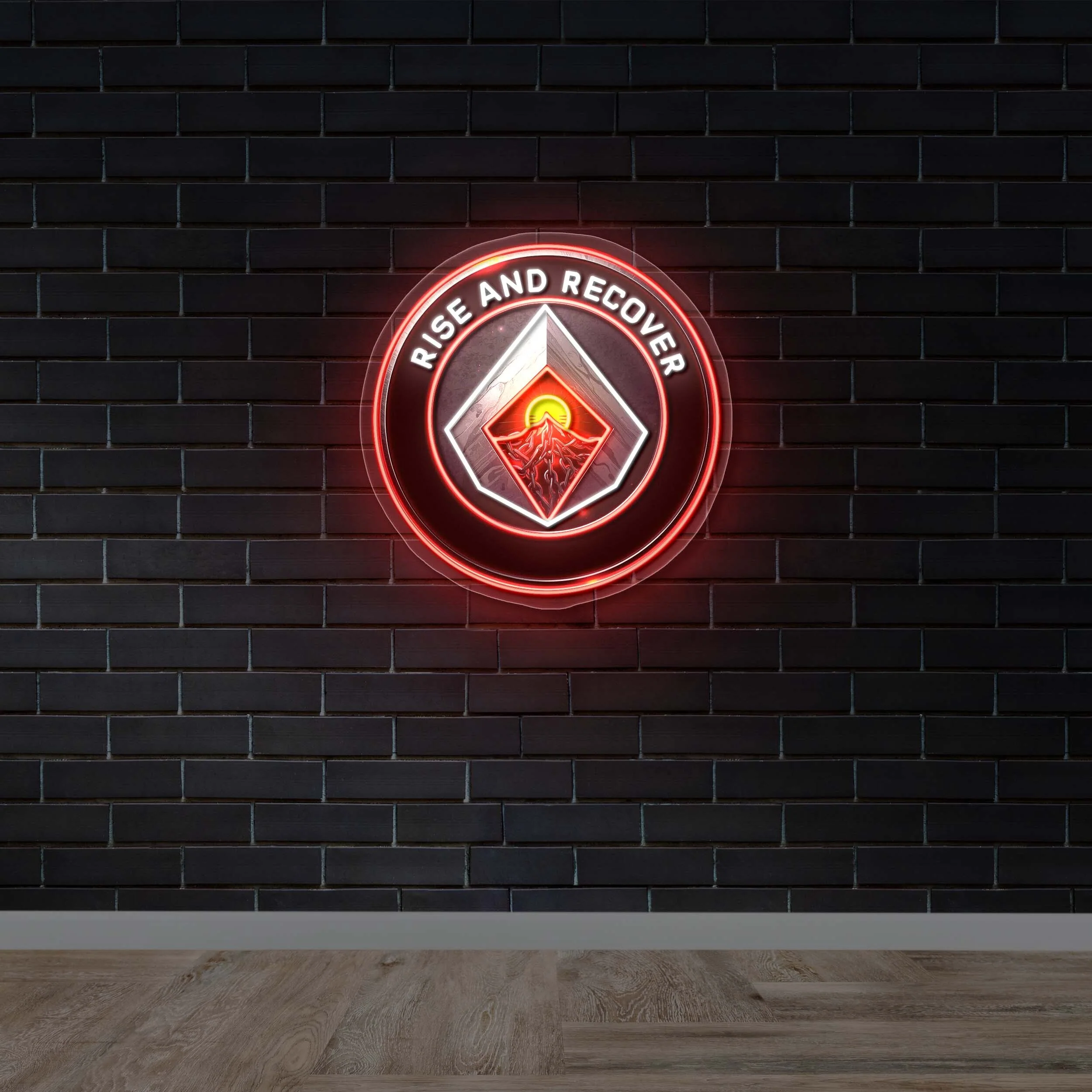 RISE AND RECOVER - Premium Neon Artwork