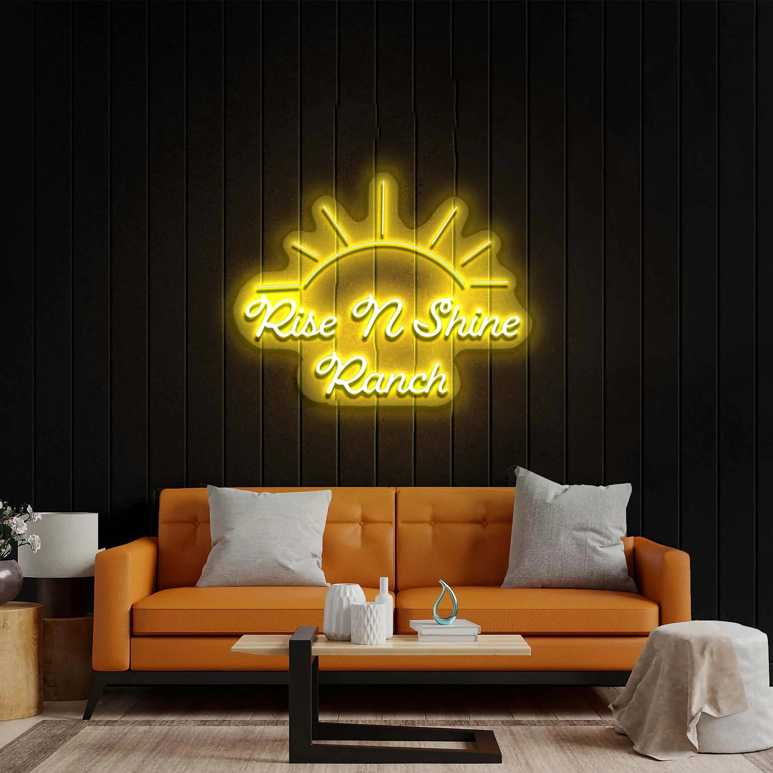 Rise N Shine Ranch (two rows) - Premium Neon Artwork - Image 2