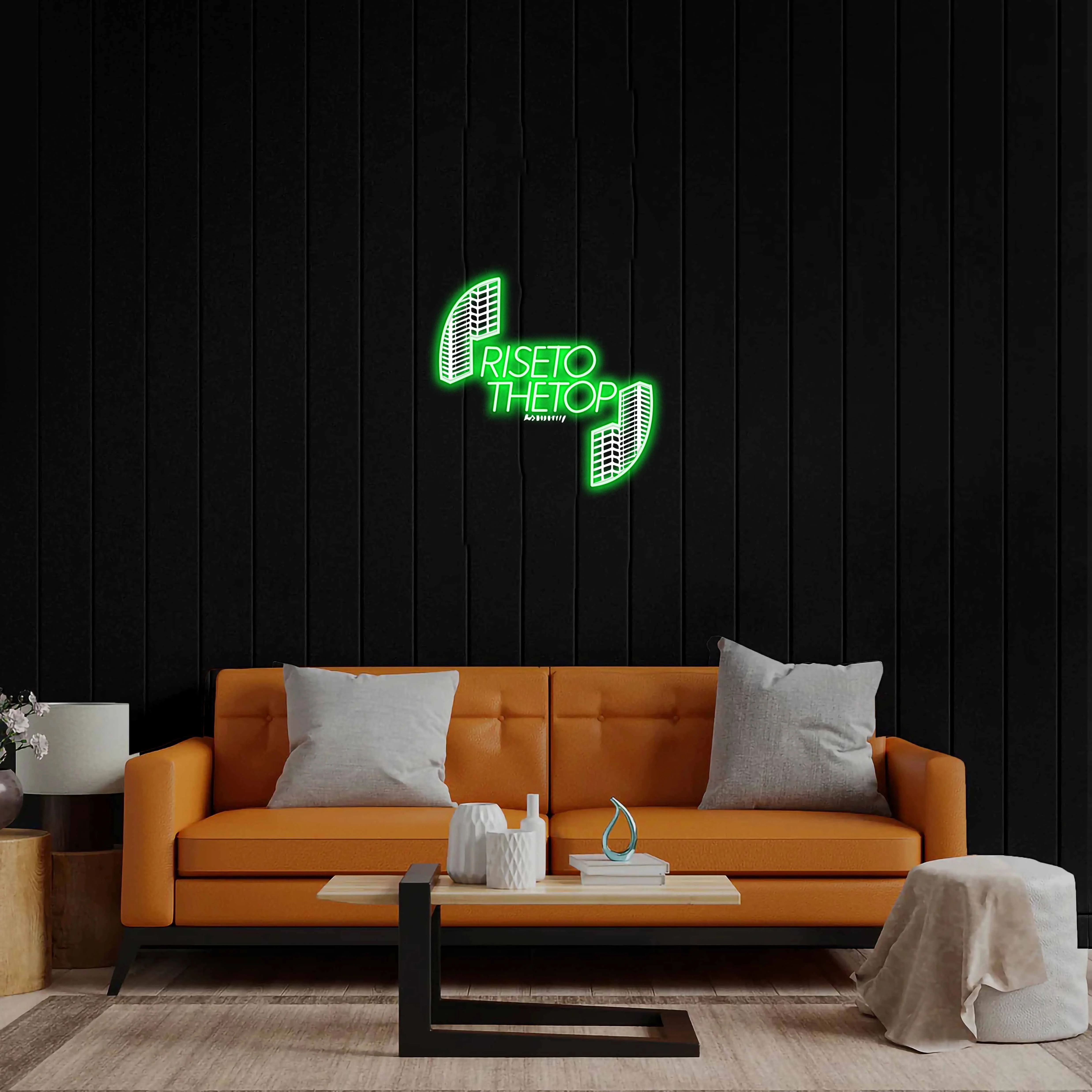 RISETO THETOP - Premium Neon Artwork