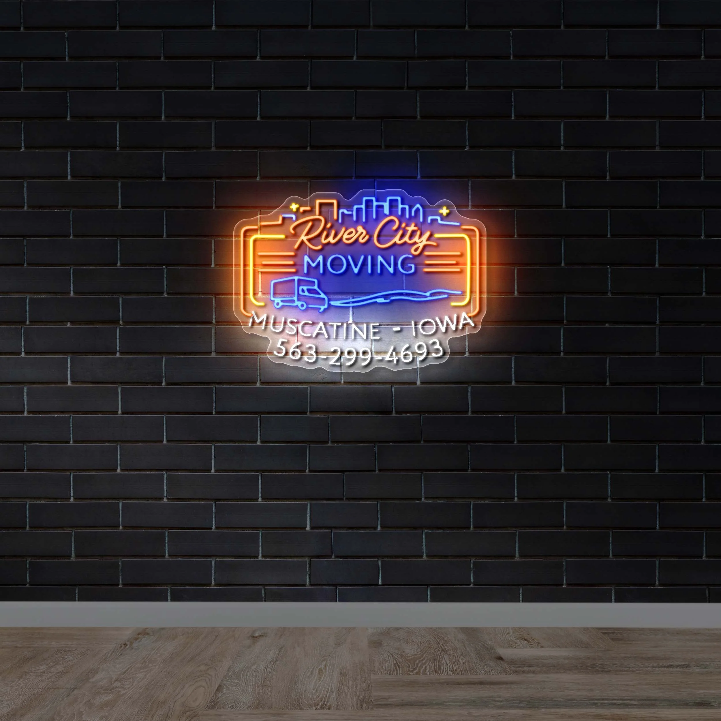 River City Moving - Premium Neon Artwork