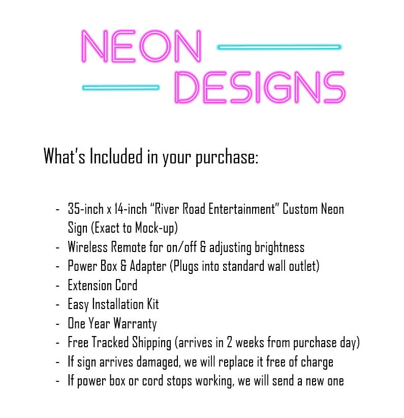 River Road Entertainment - Premium Neon Artwork - Image 2
