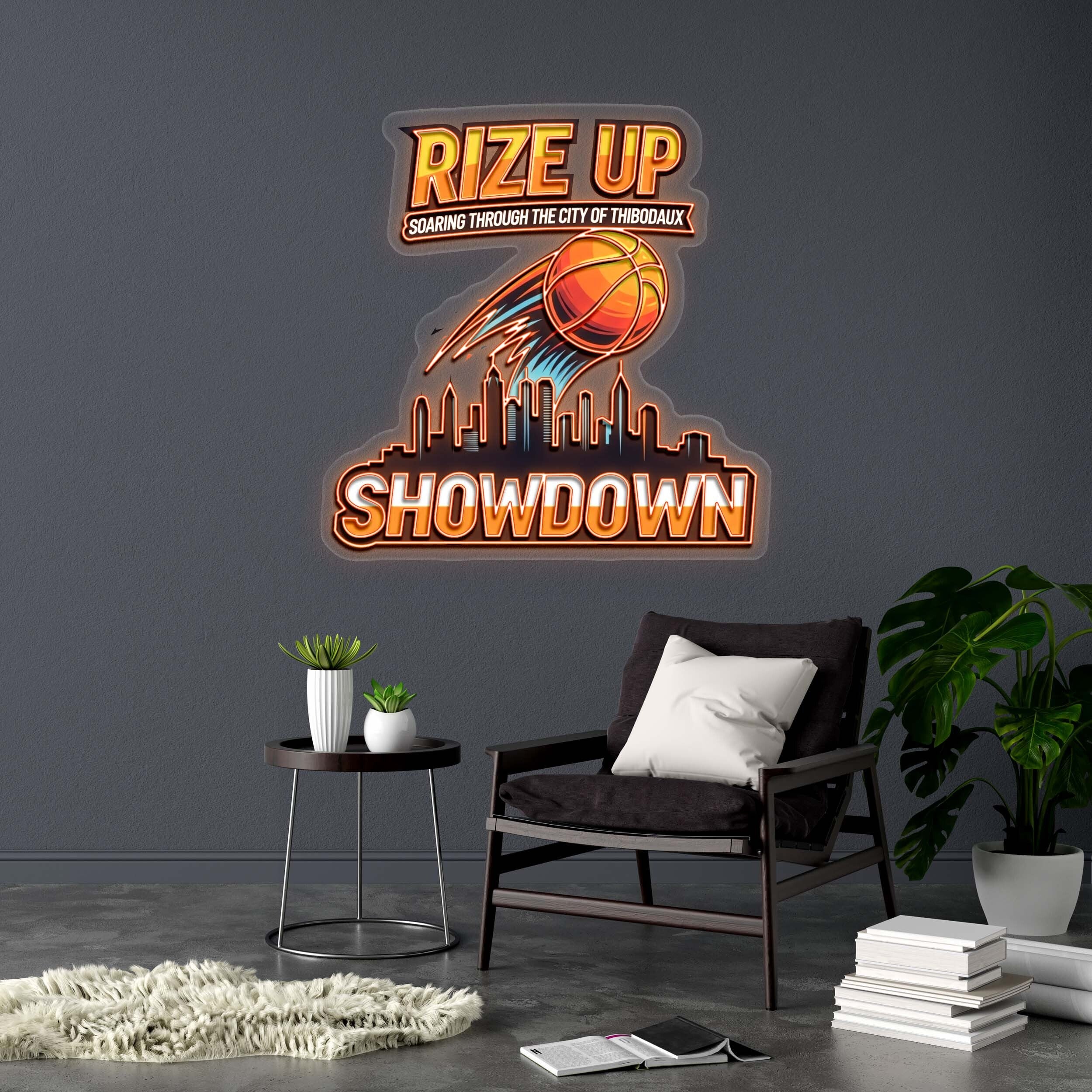 RIZE UP SHOWDOWN - Premium Neon Artwork