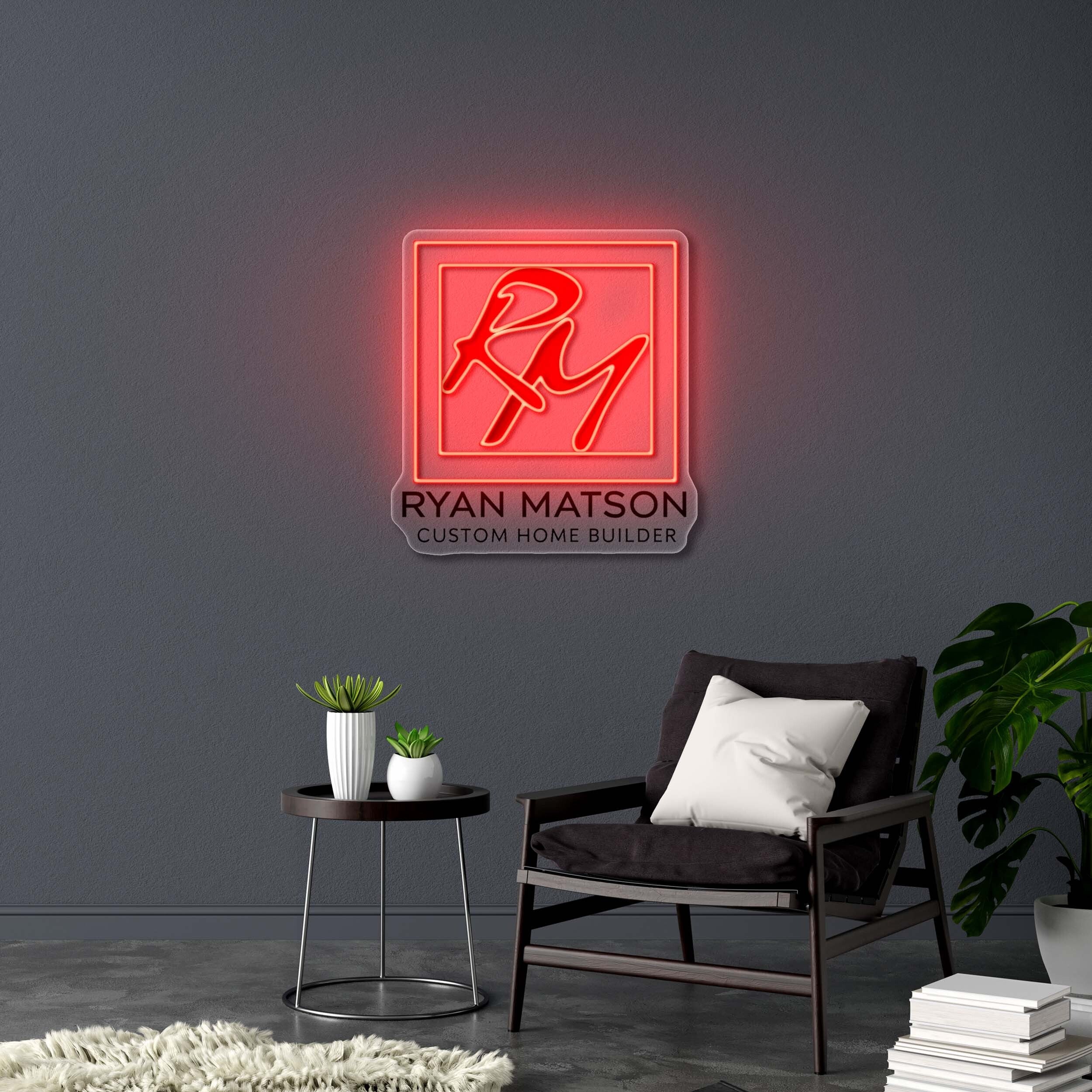 RM with Border | 2nd Version - Premium Neon Artwork
