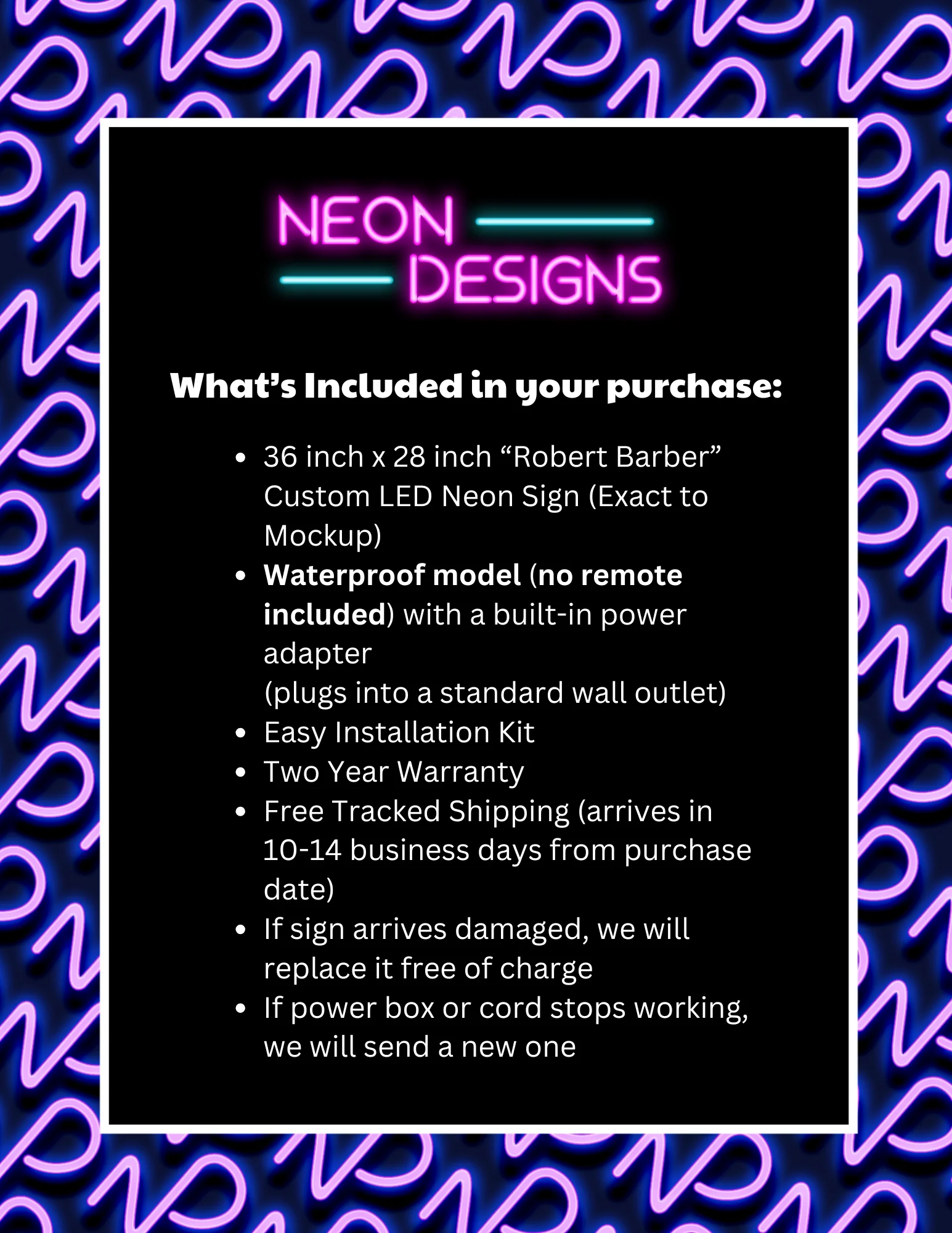 Robert Barber | Backlit - Premium Neon Artwork - Image 2