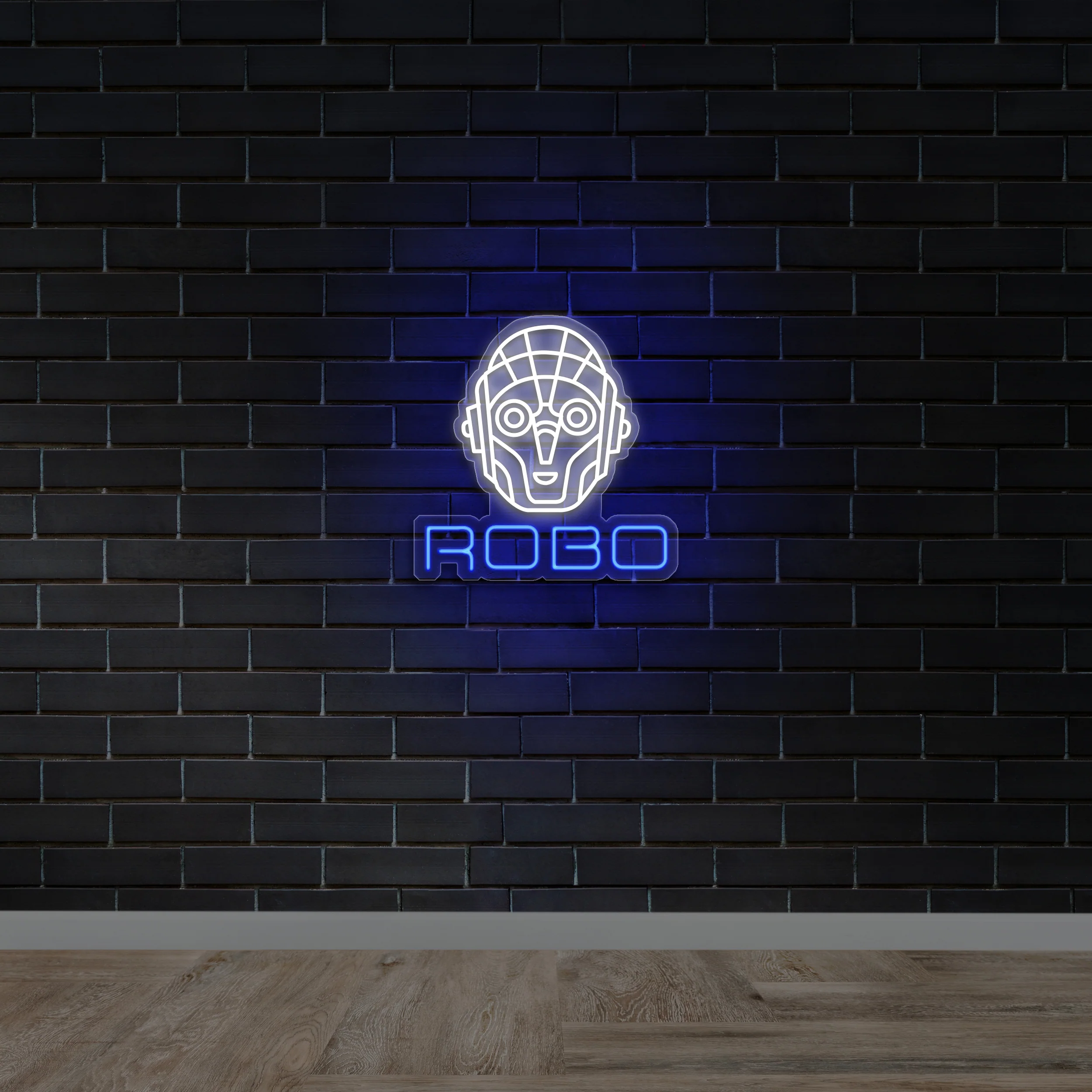 ROBO with logo - Premium Neon Artwork