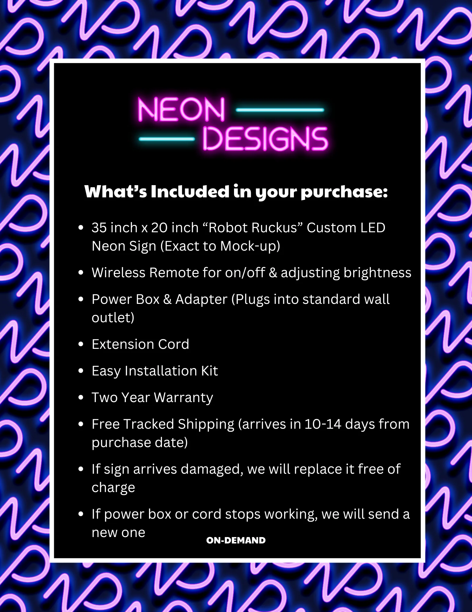 Robot Ruckus - Premium Neon Artwork - Image 2