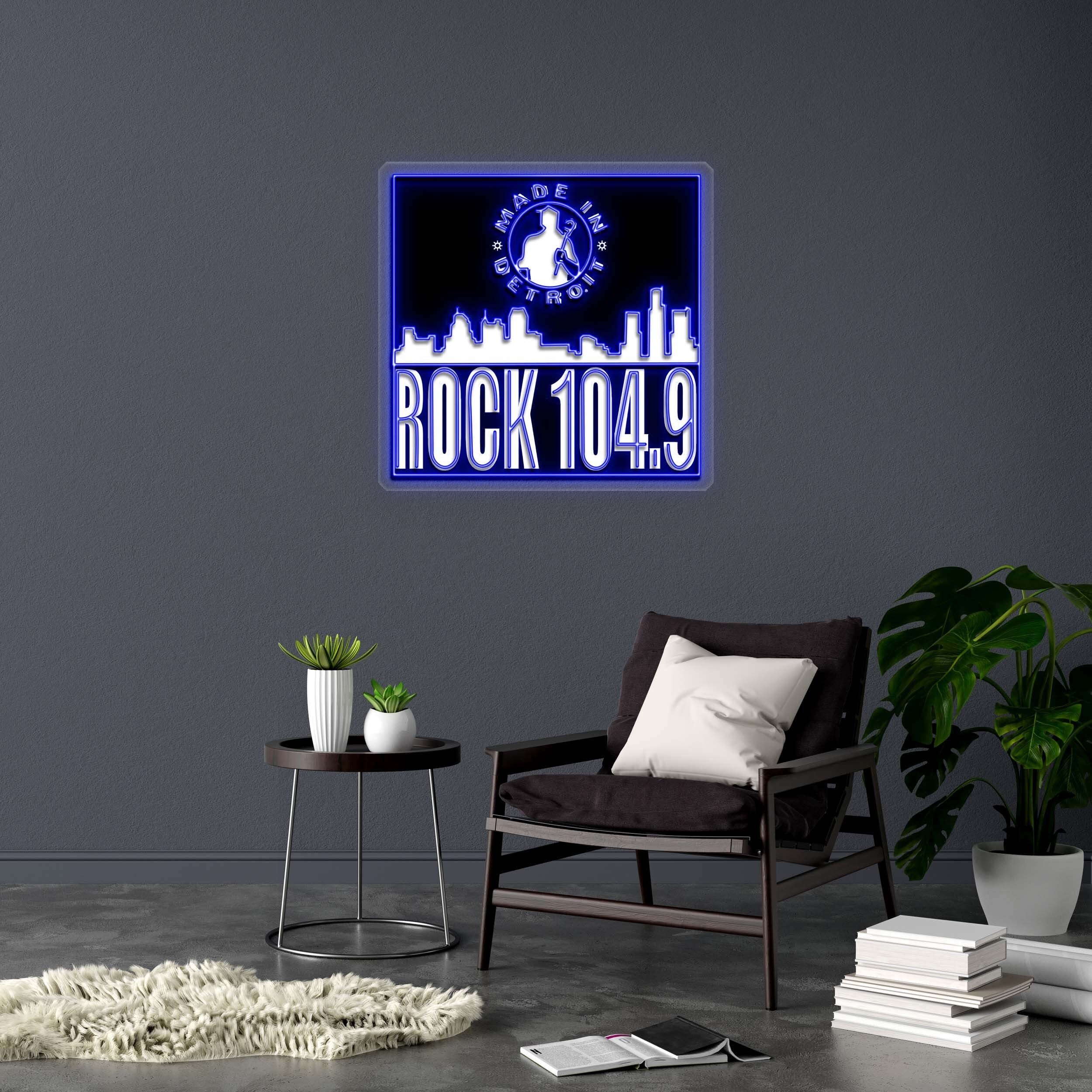 ROCK 104.9 - Premium Neon Artwork