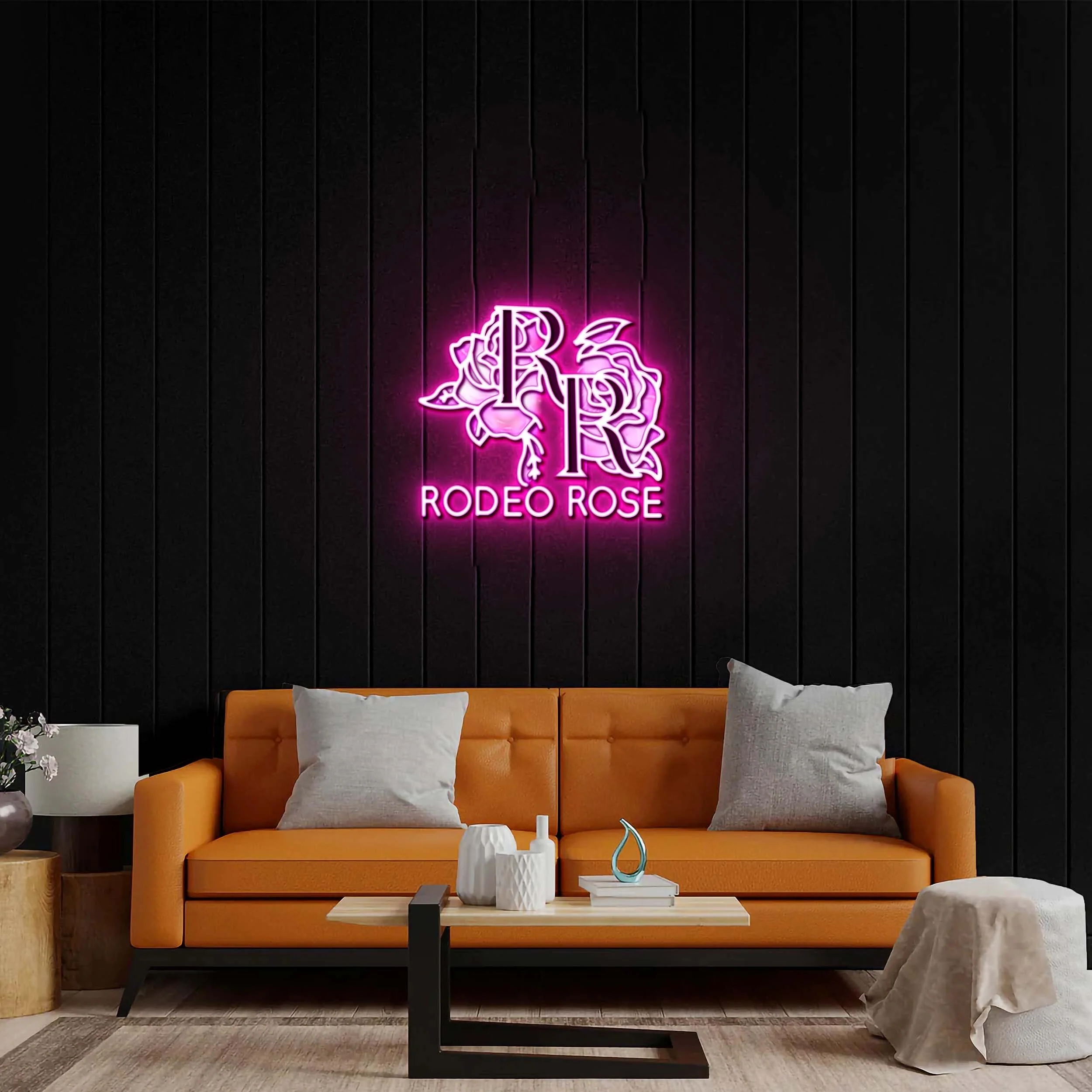 Rodeo Rose - Premium Neon Artwork
