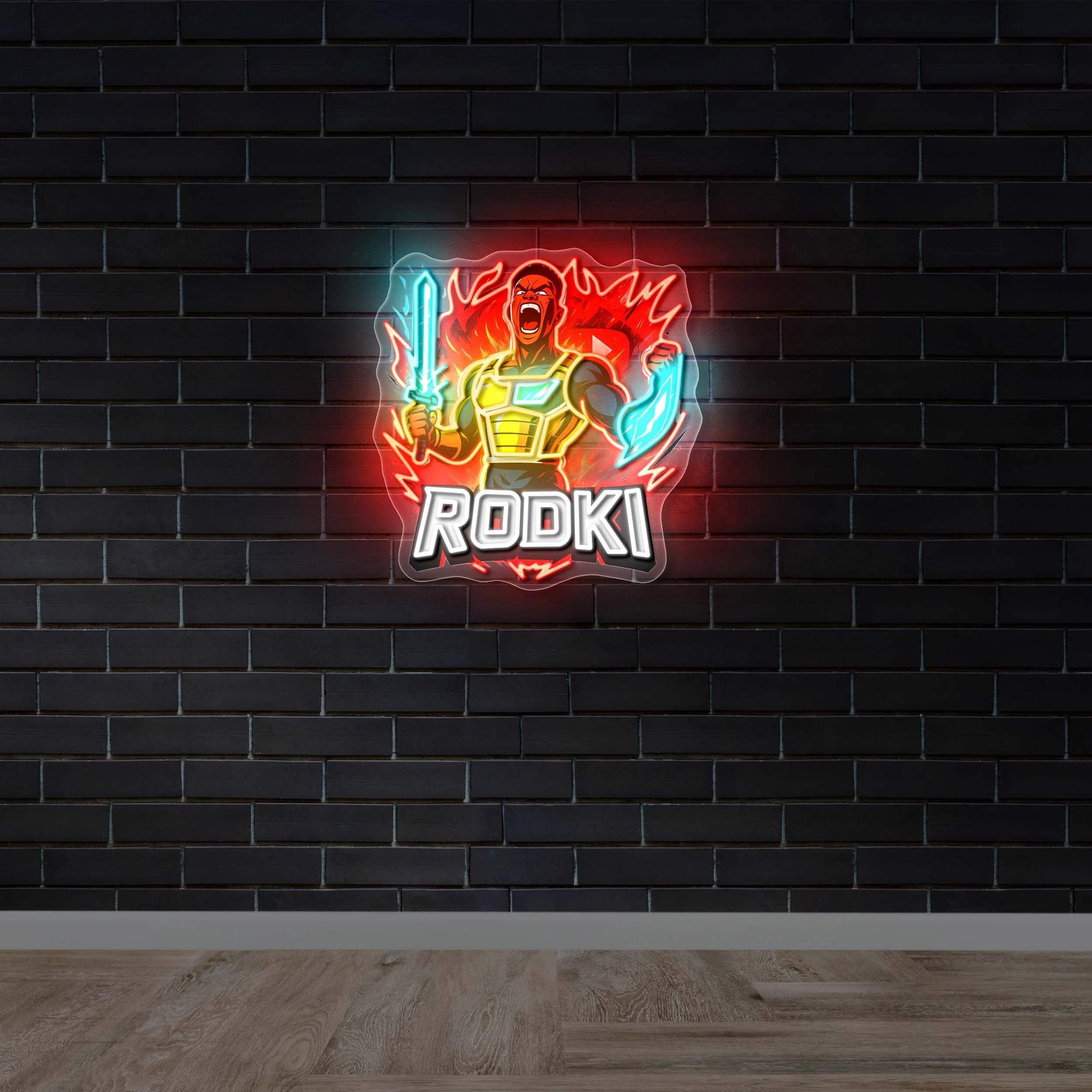 RODKI Stream Logo - Premium Neon Artwork