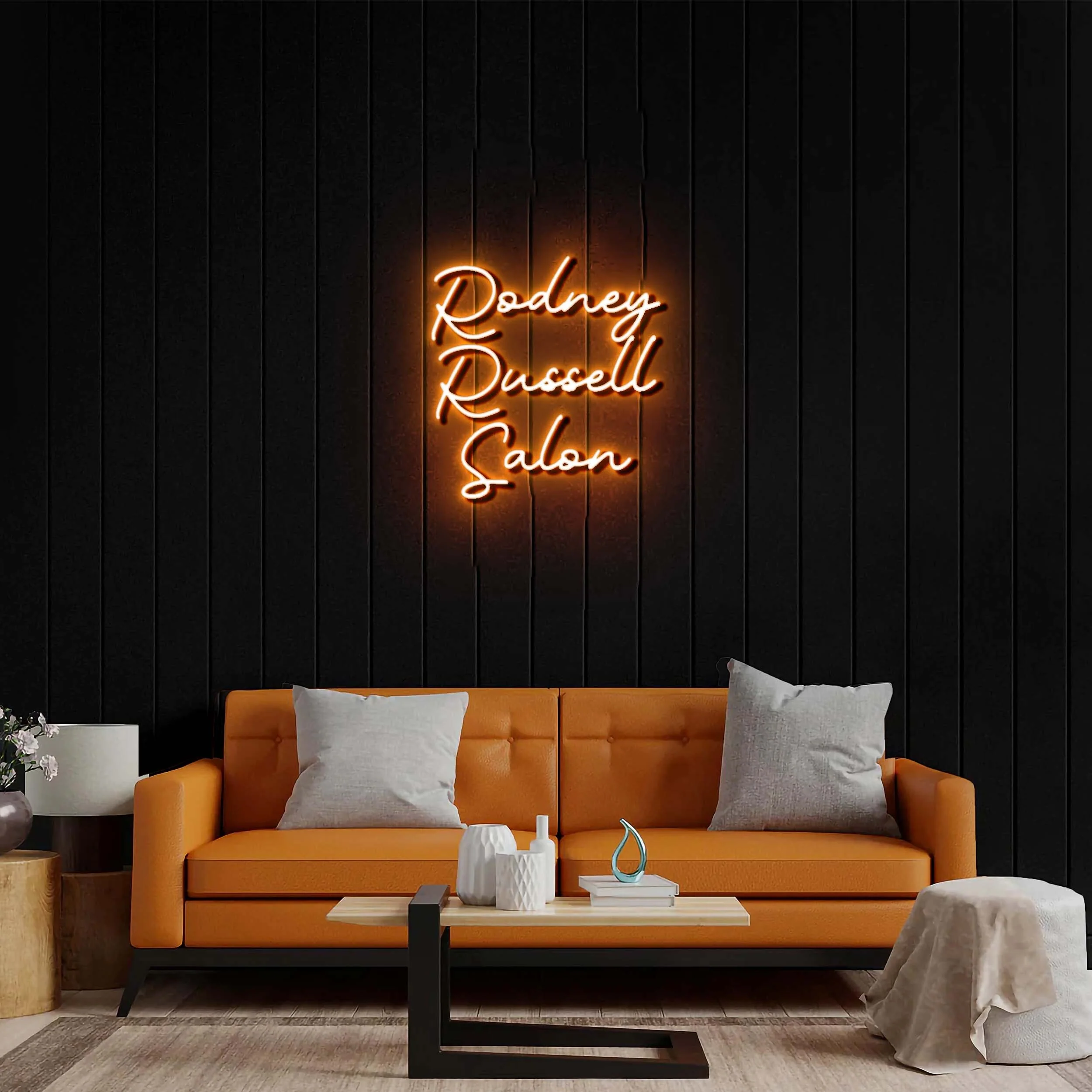 Rodney Russell Salon - Premium Neon Artwork