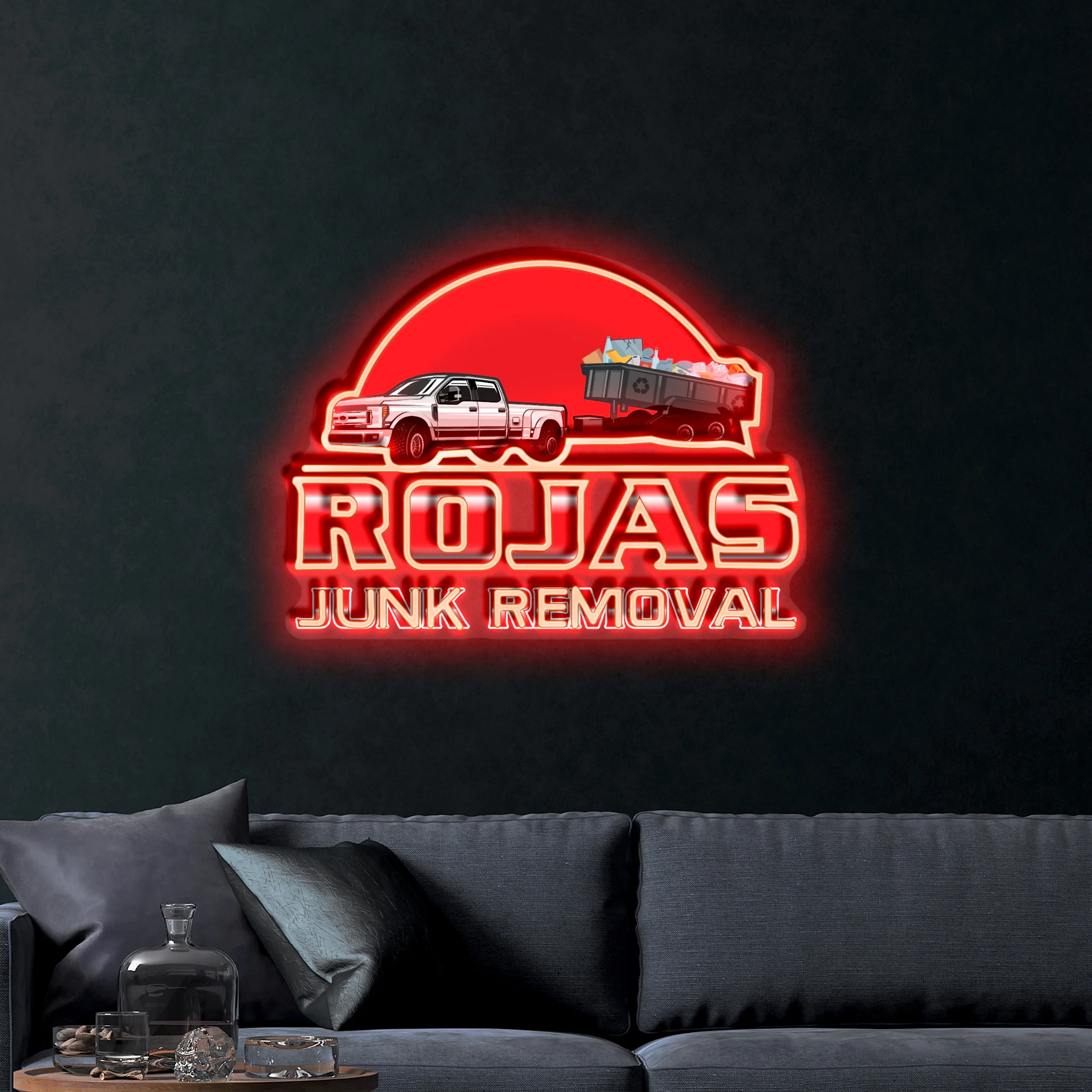 ROJAS JUNK REMOVAL – Premium Neon Artwork