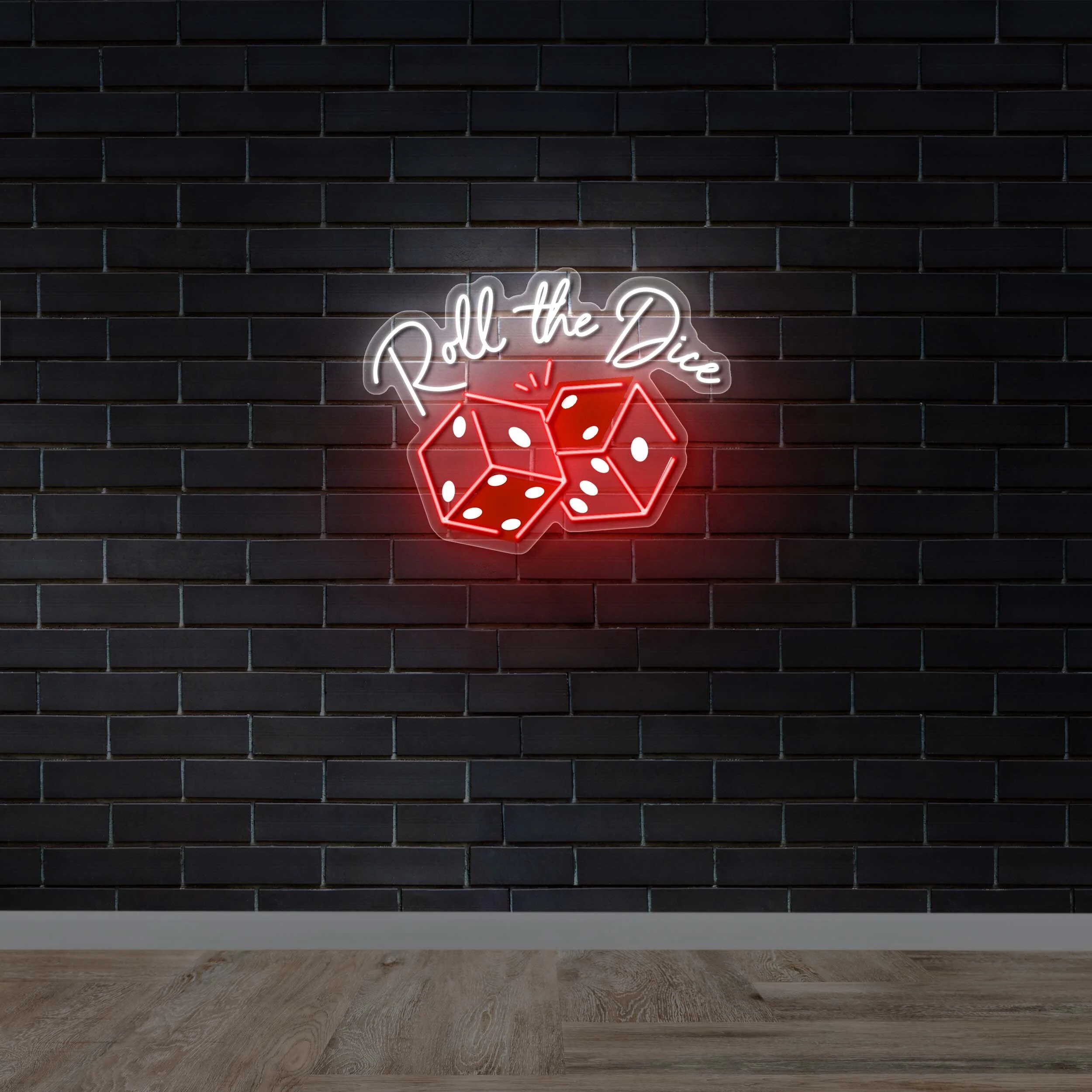 Roll the Dice - Premium Neon Artwork