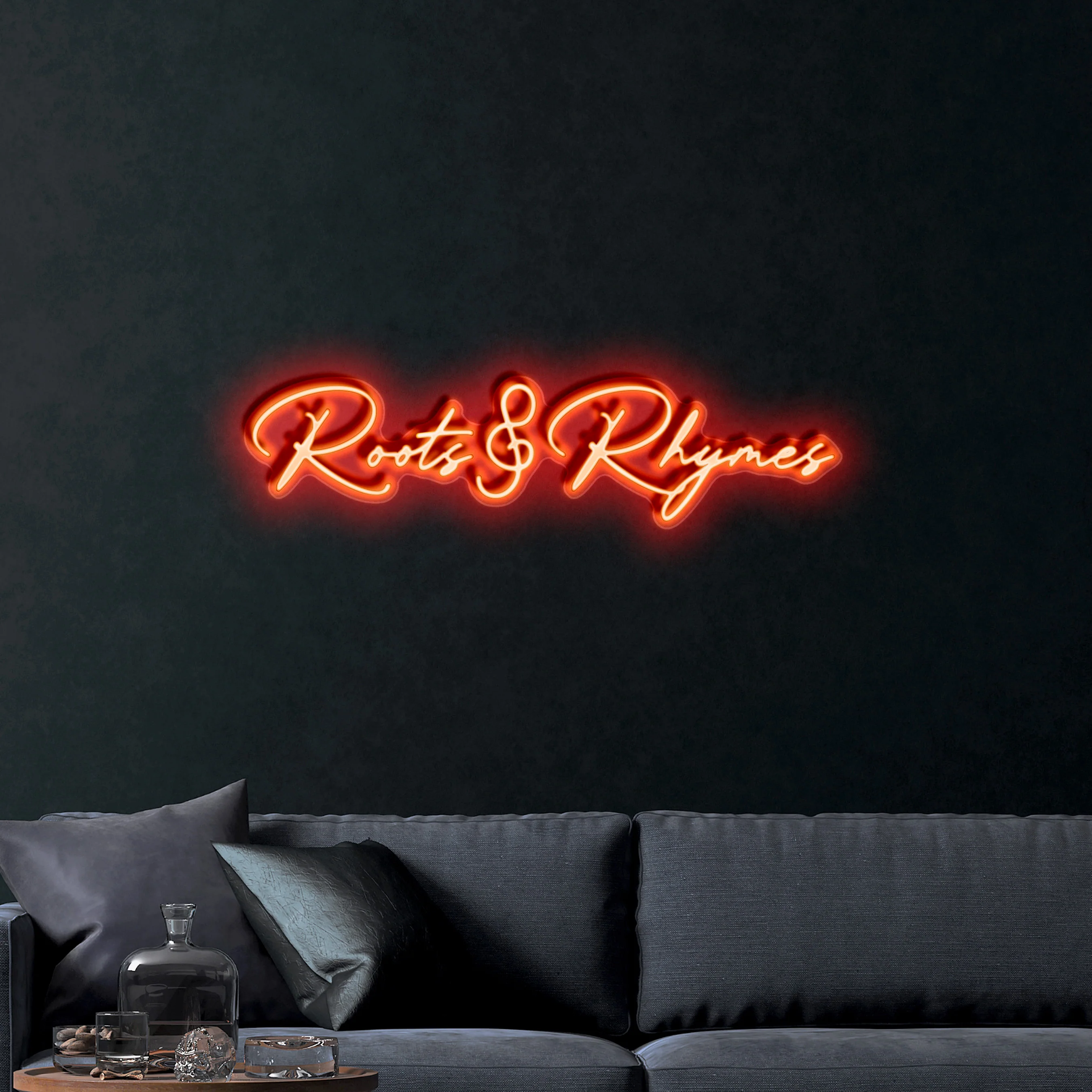 Roots & Rhymes – Premium Neon Artwork