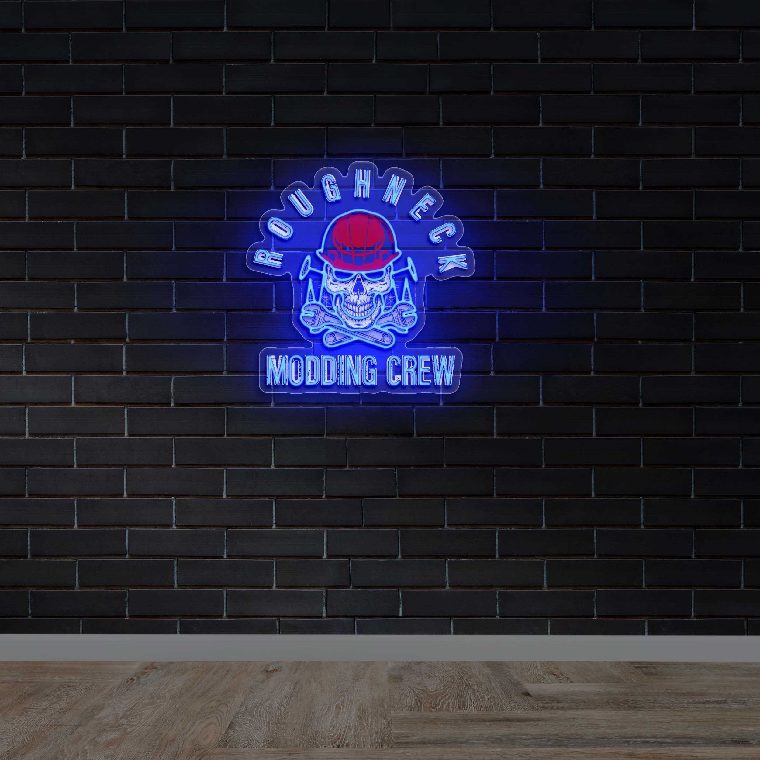 Roughneck Modding Crew - Premium Neon Artwork