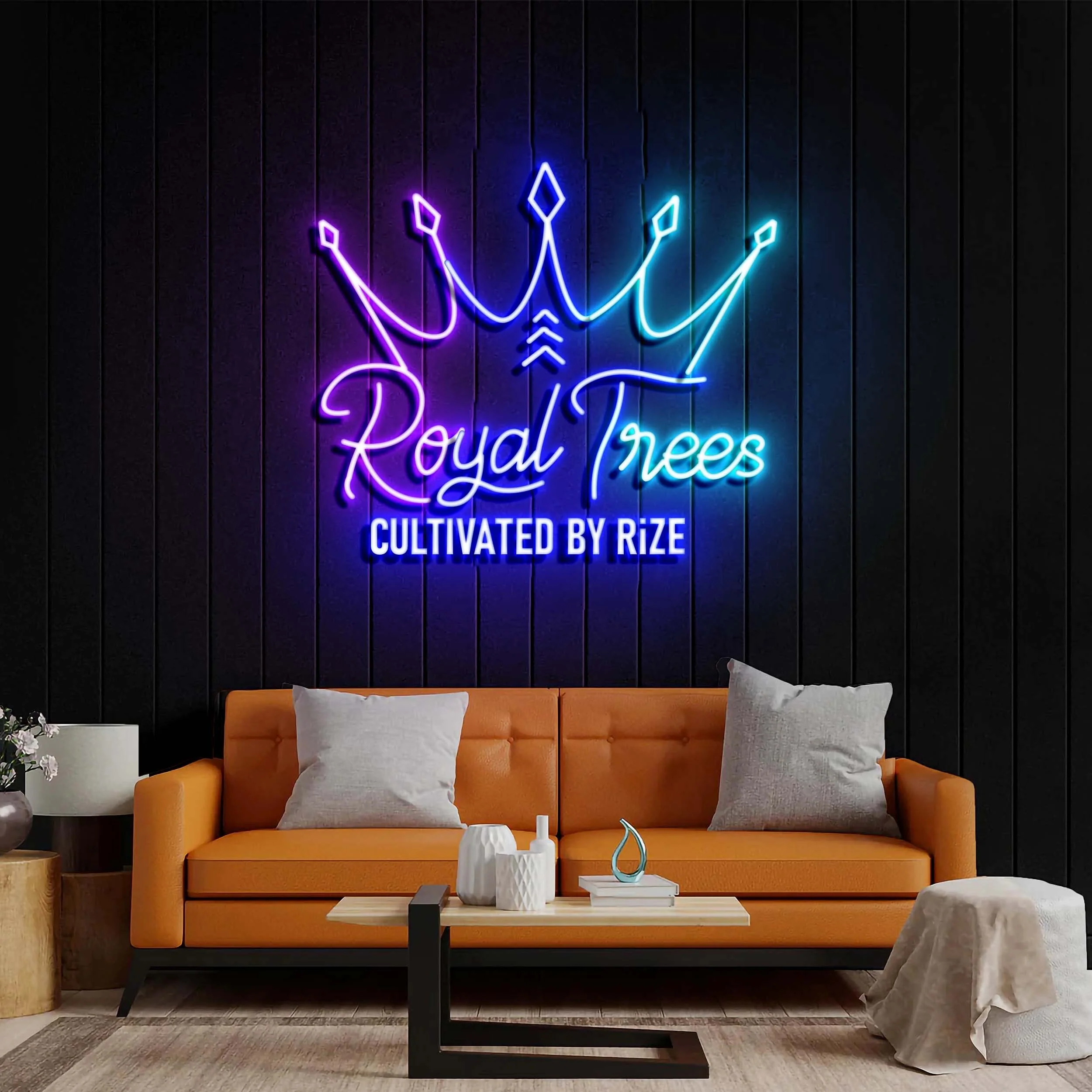 Royal Trees - Premium Neon Artwork
