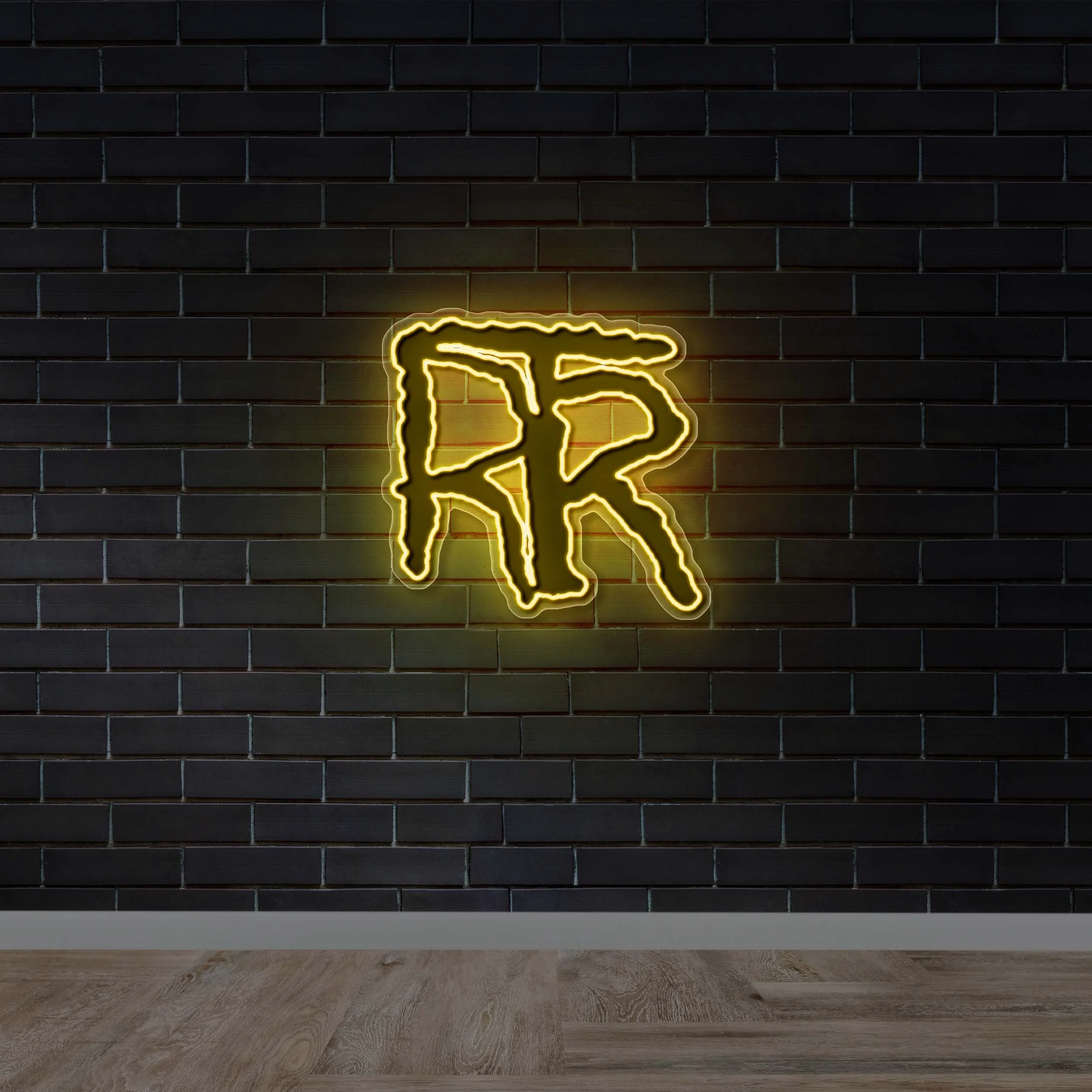 RR Graffiti Logo - Premium Neon Artwork