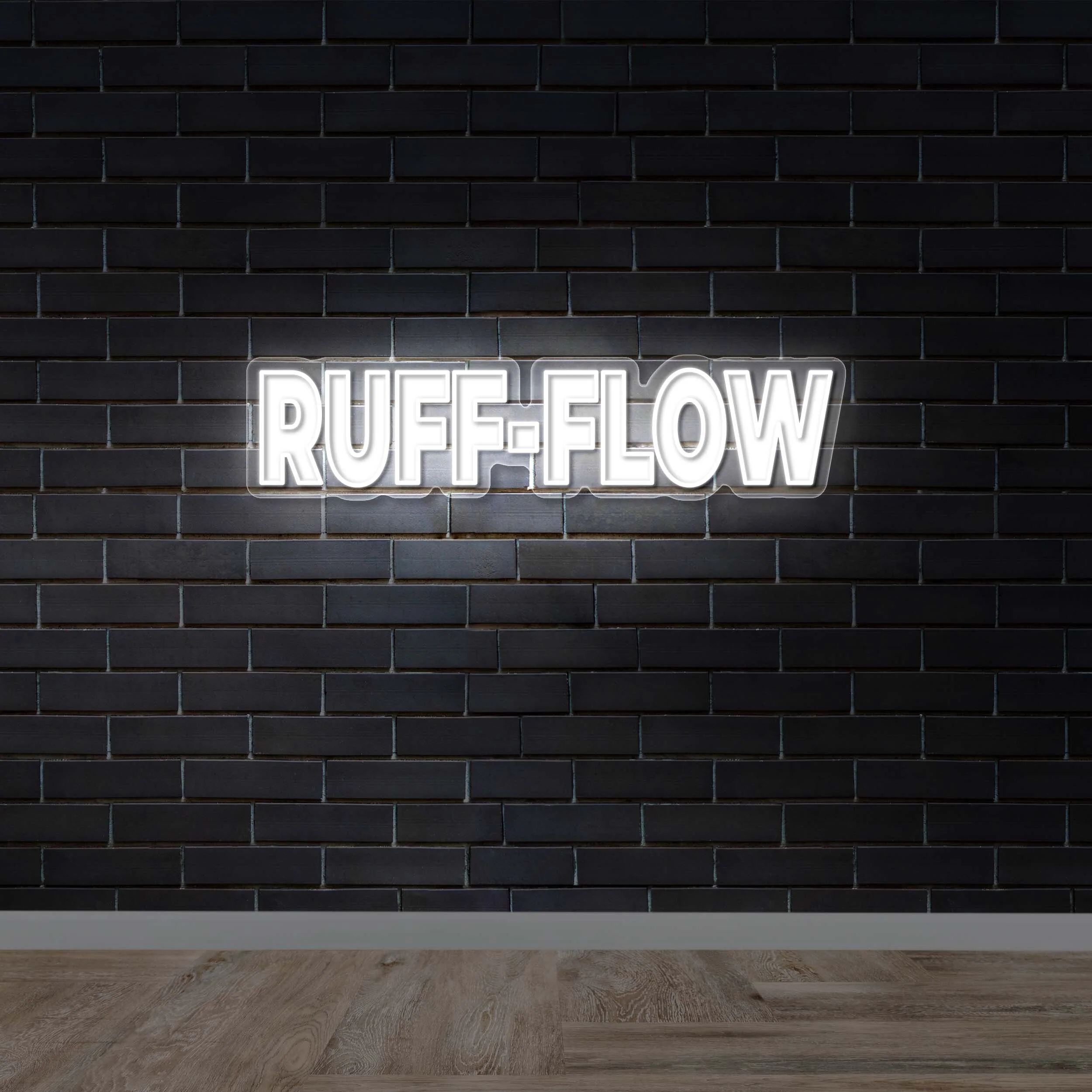 RUFF-FLOW - Premium Neon Artwork