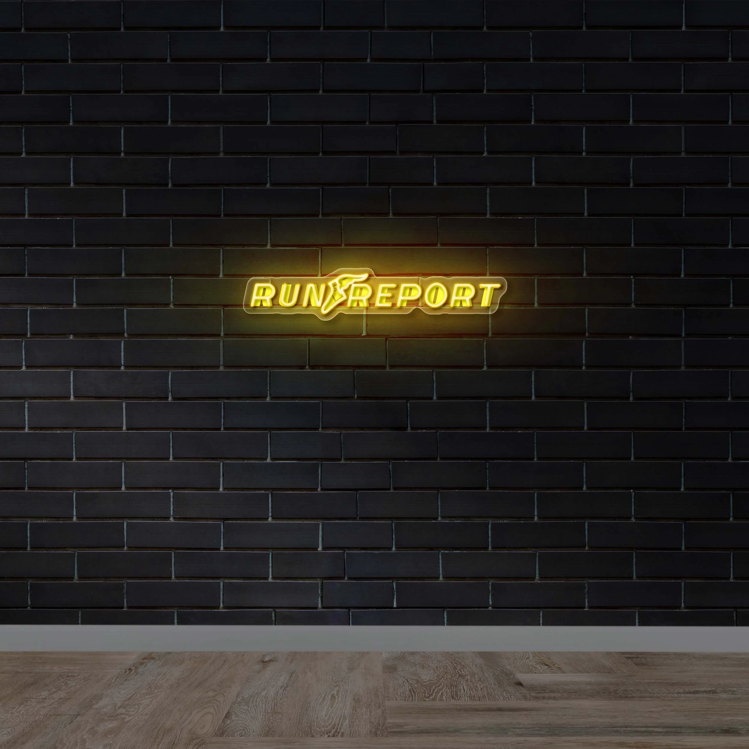 RUN REPORT - Premium Neon Artwork