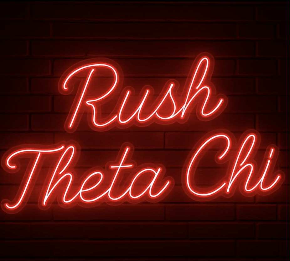 Rush Theta Chi - Premium Neon Artwork
