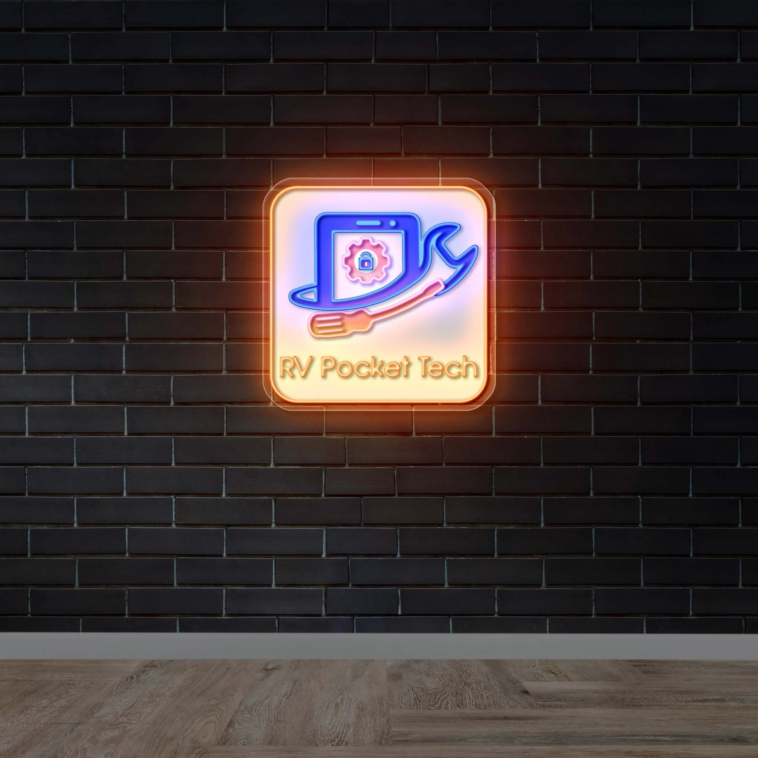 RV POCKET TECH - Premium Neon Artwork