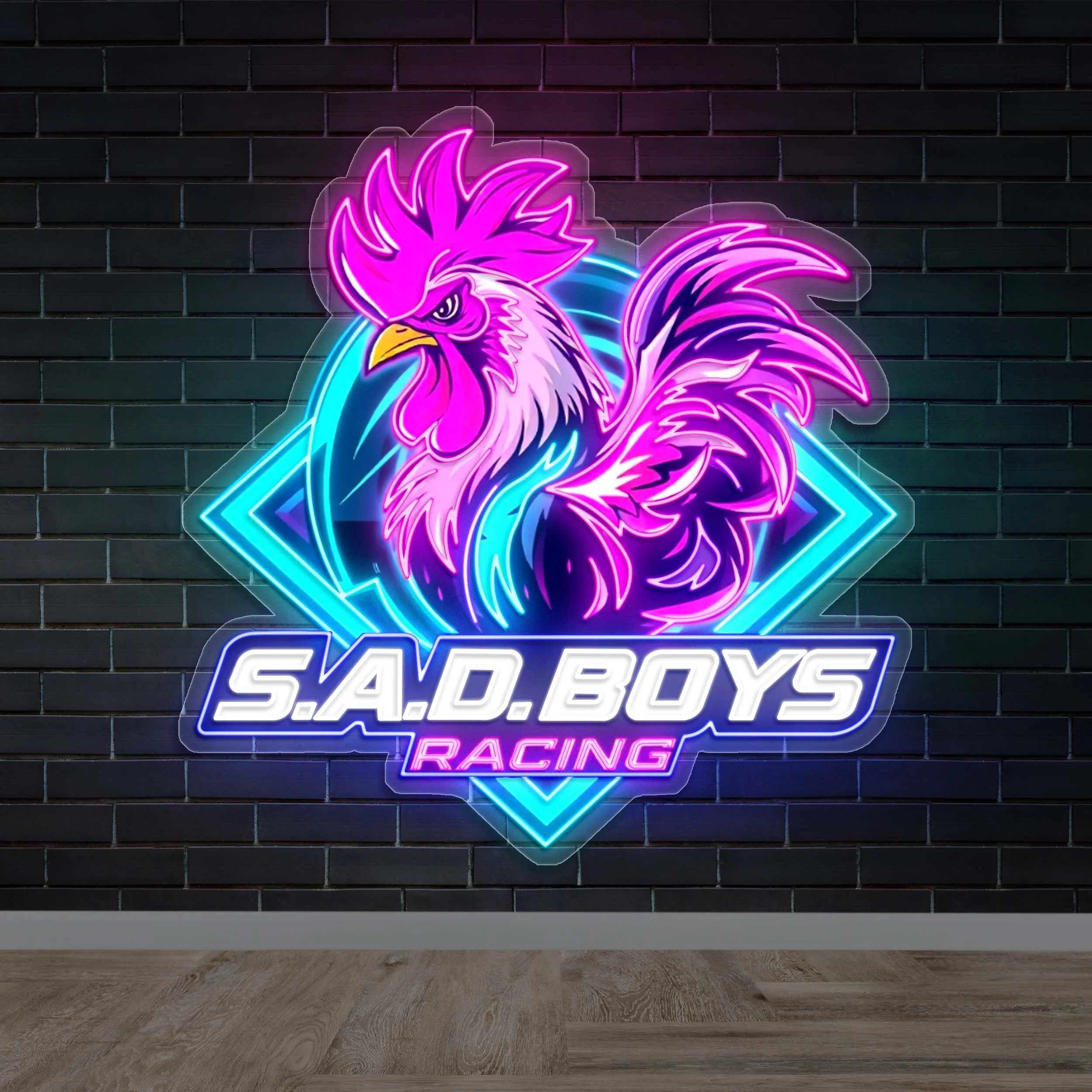 S.A.D BOYS RACING - Premium Neon Artwork