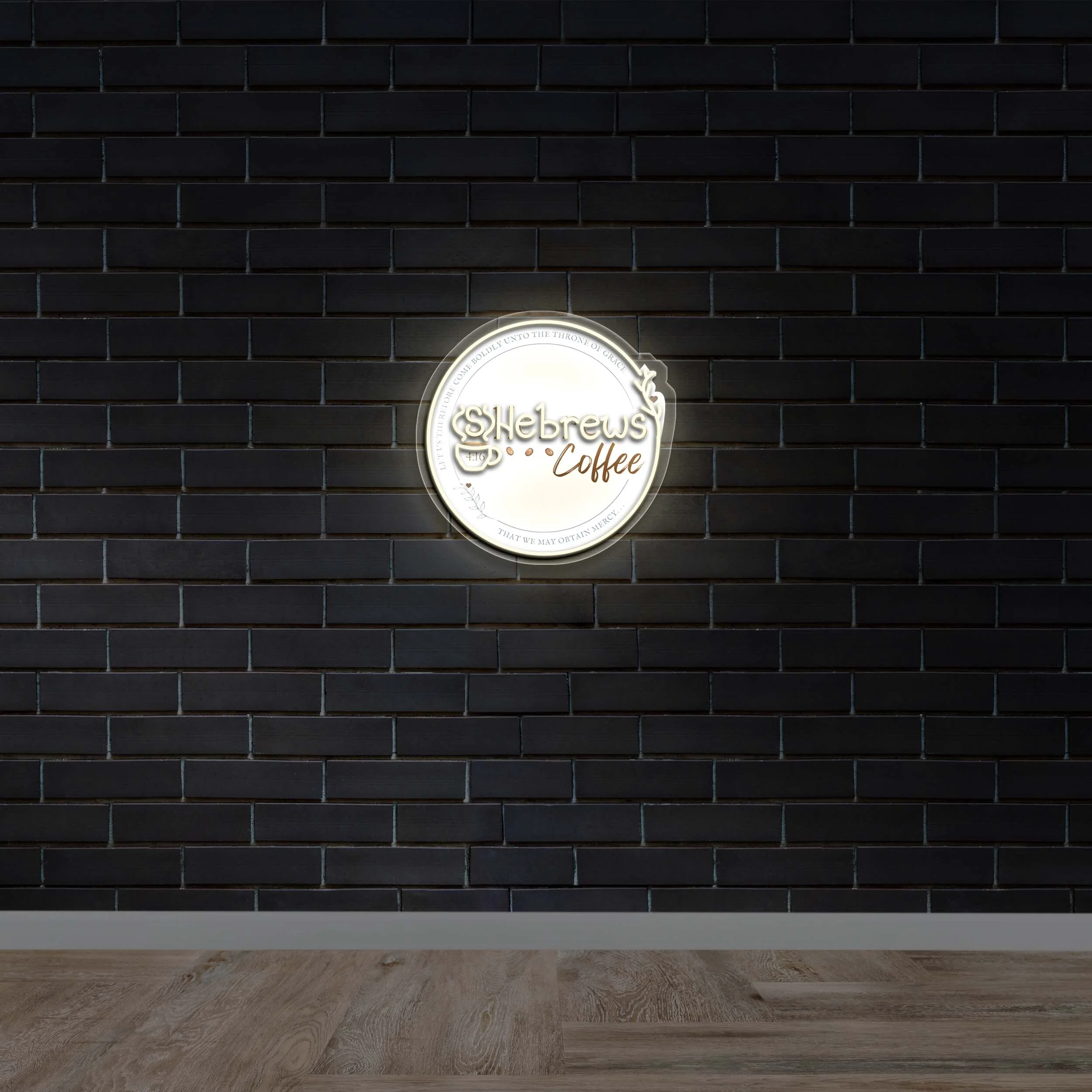 {S}Hebrews Coffee - Premium Neon Artwork